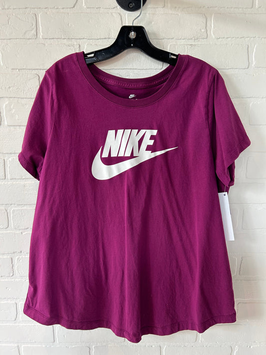 Athletic Top Short Sleeve By Nike Apparel  Size: 1x