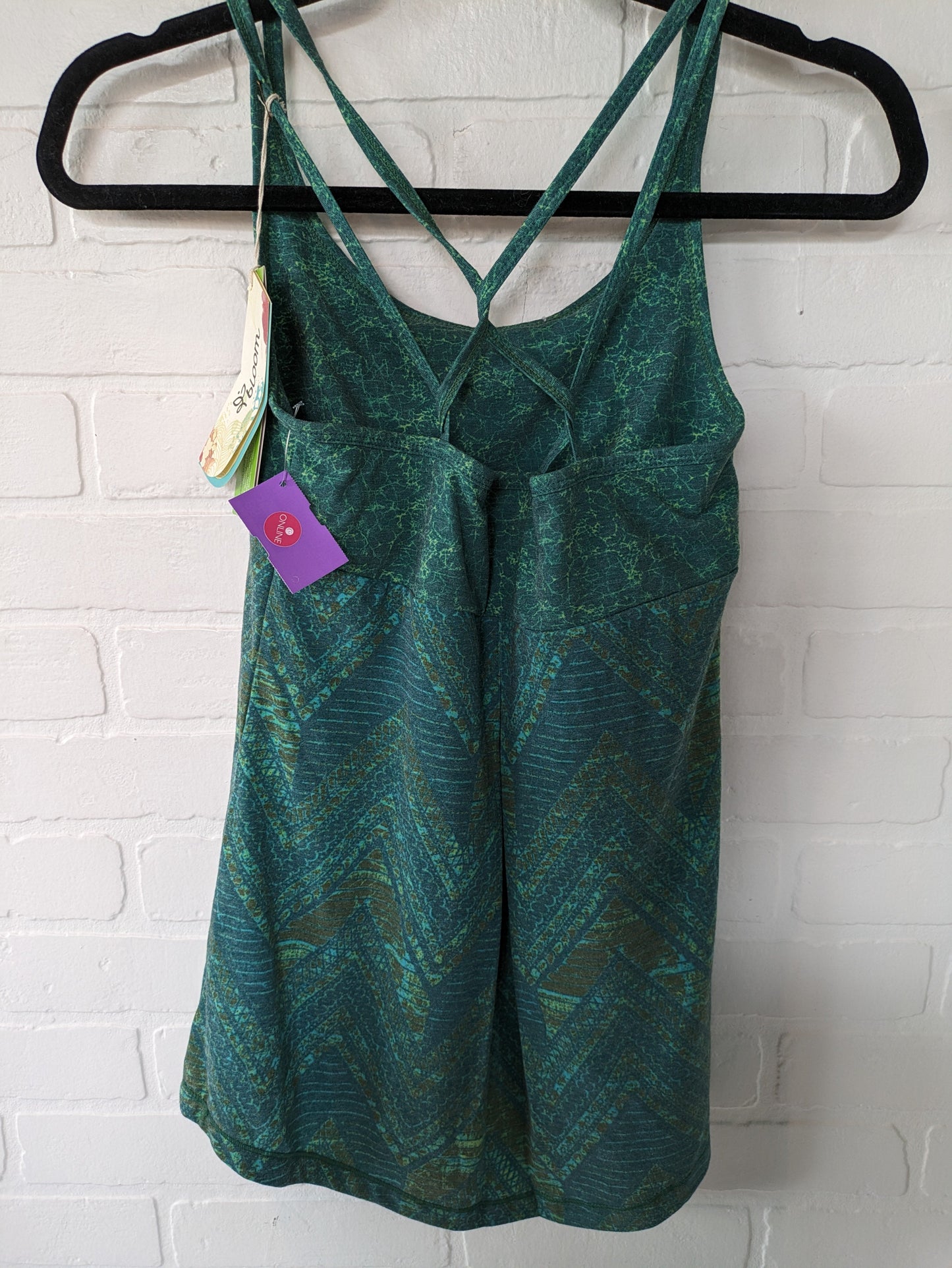 Green Athletic Tank Top Cmc, Size Xs