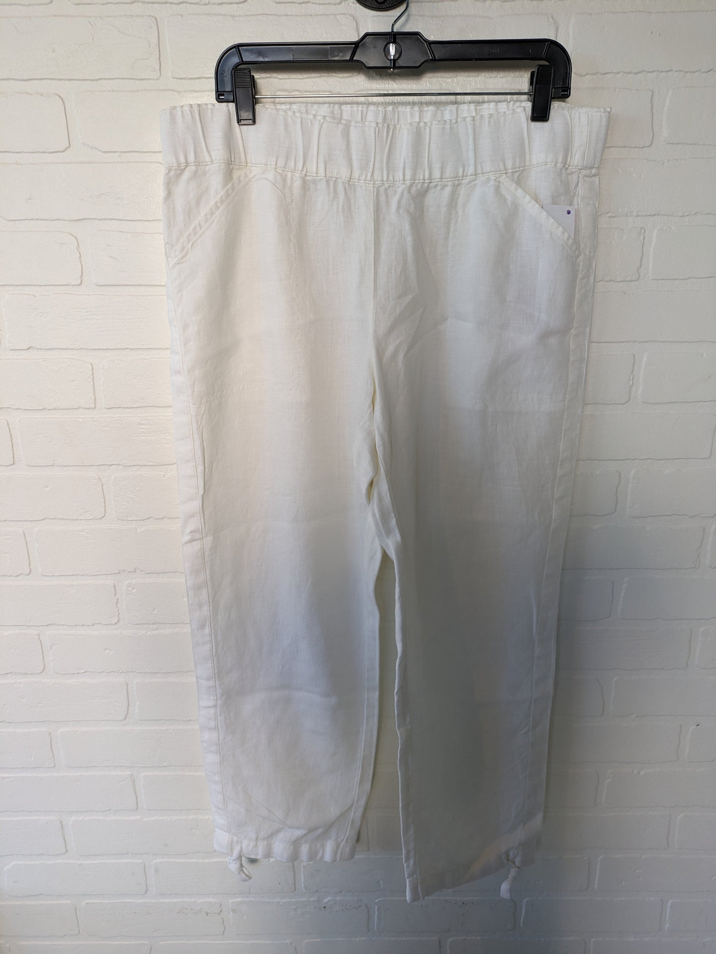 White Pants Wide Leg J. Jill, Size 8