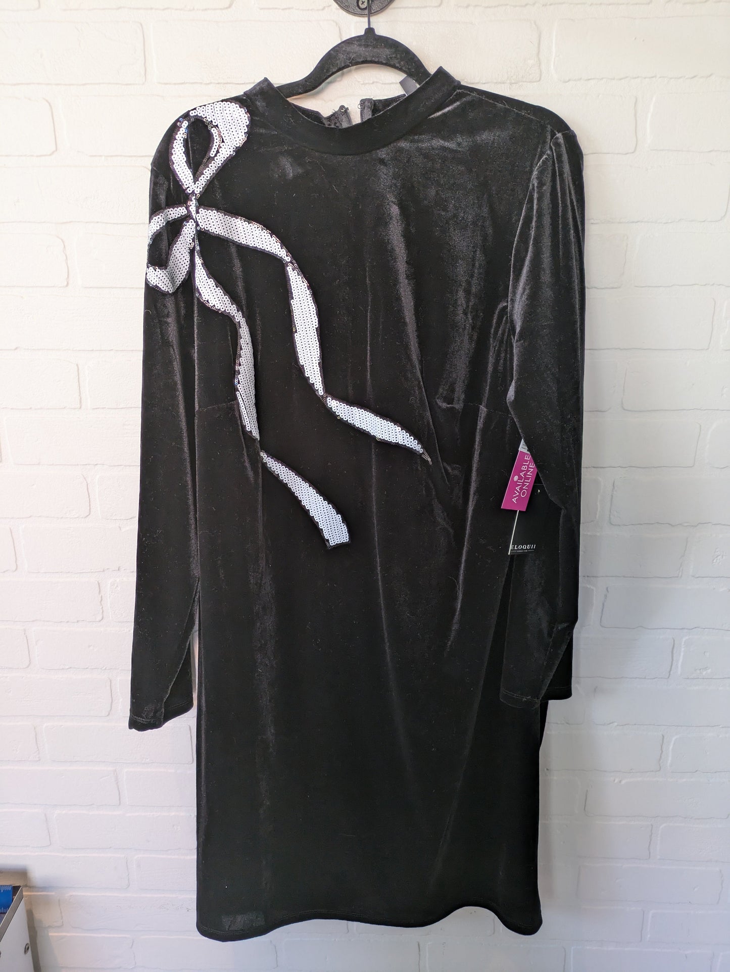 Black & White Dress Party Midi Eloquii, Size 1x