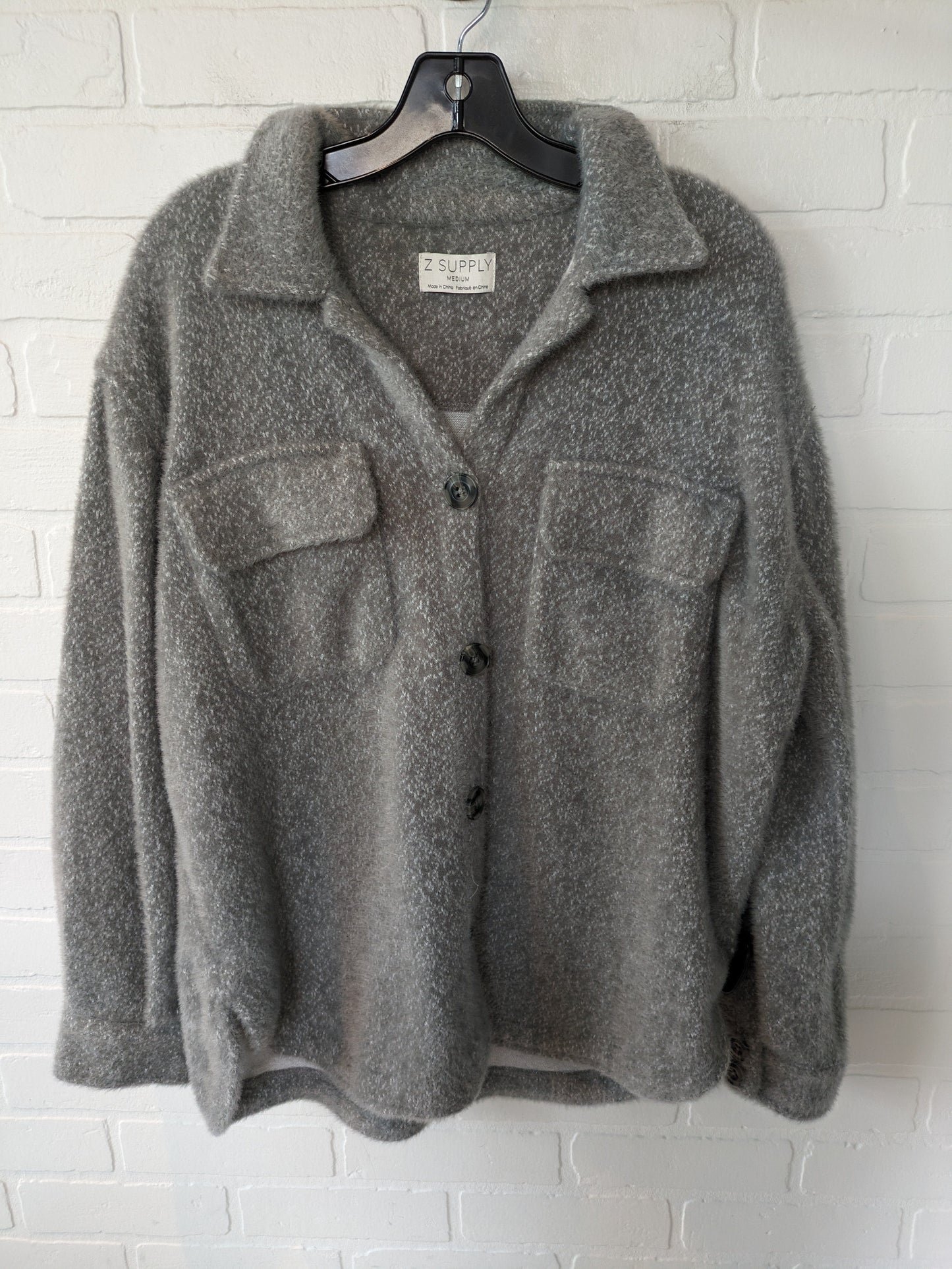 Grey Jacket Shirt Z Supply, Size M