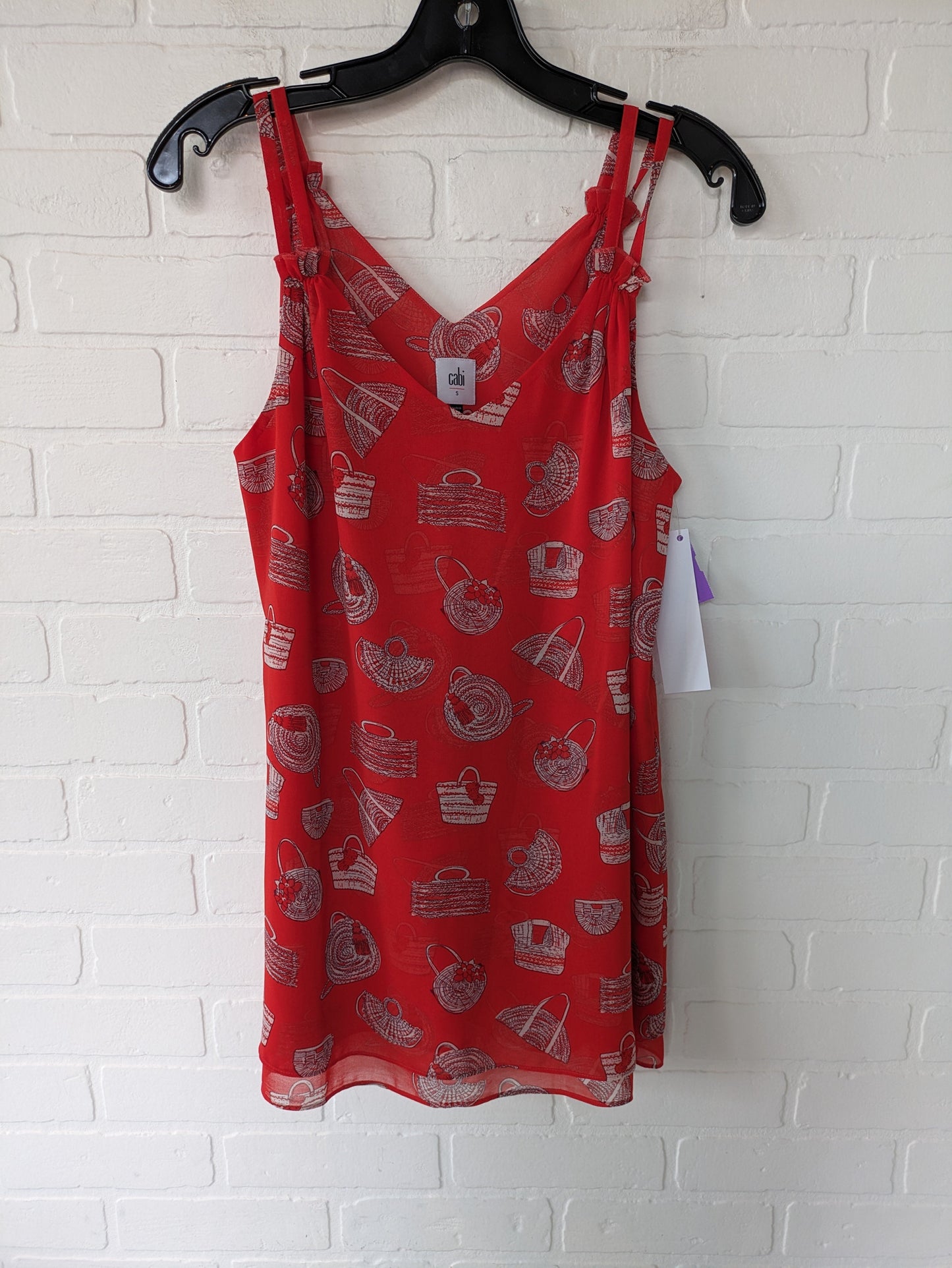 Red Top Sleeveless Cabi, Size S