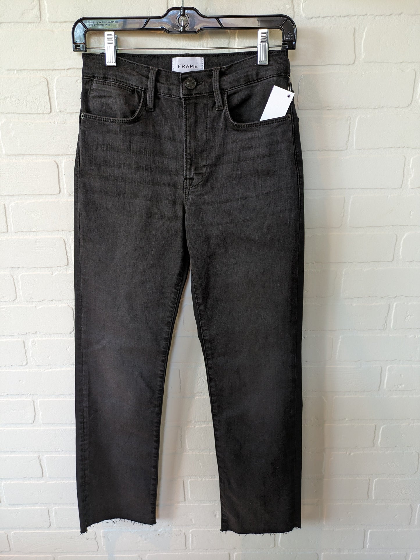 Black Jeans Straight Frame, Size 4