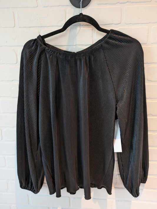 Black Top Long Sleeve Ann Taylor, Size M