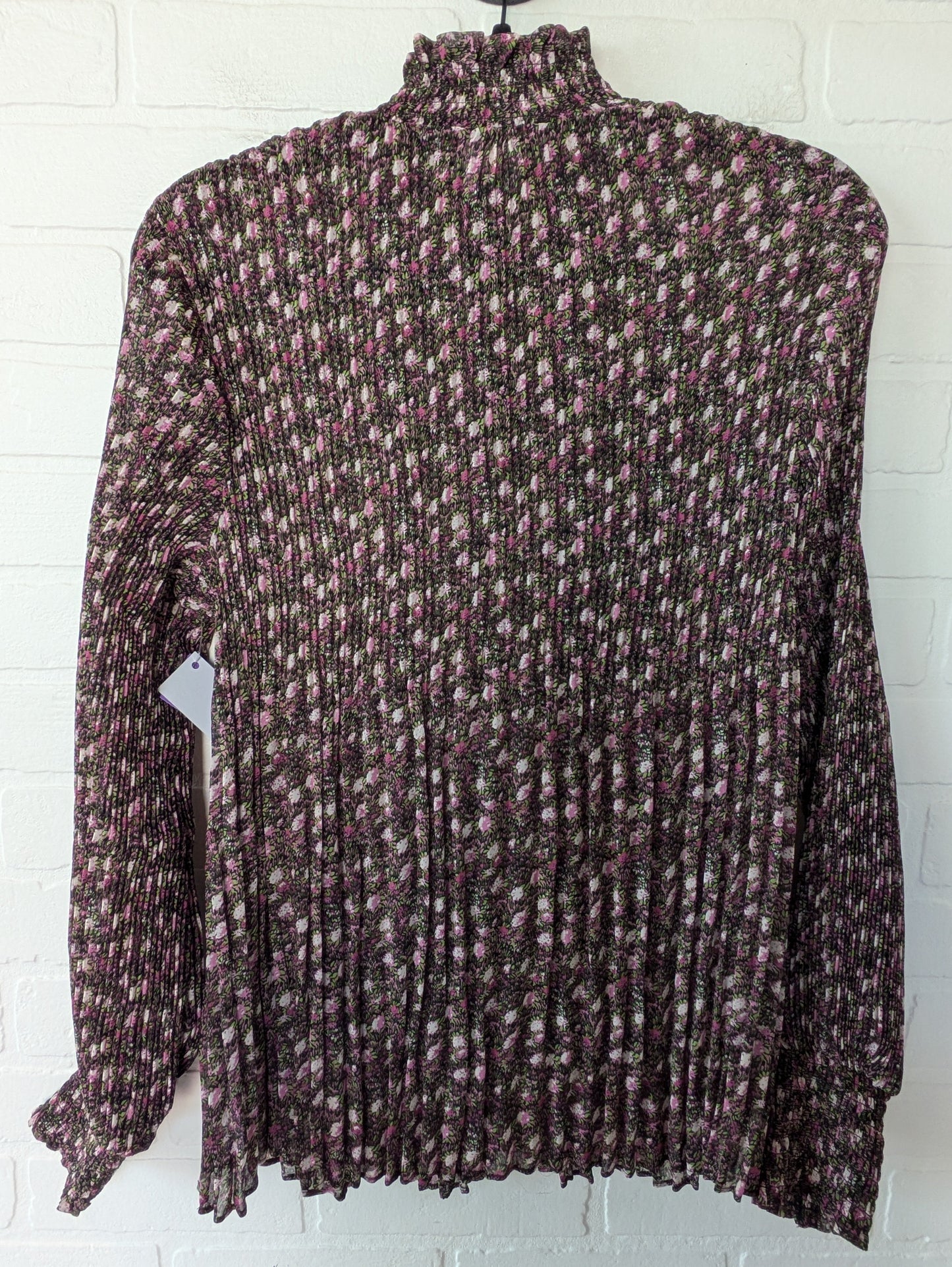 Black & Pink Top Long Sleeve Cabi, Size S