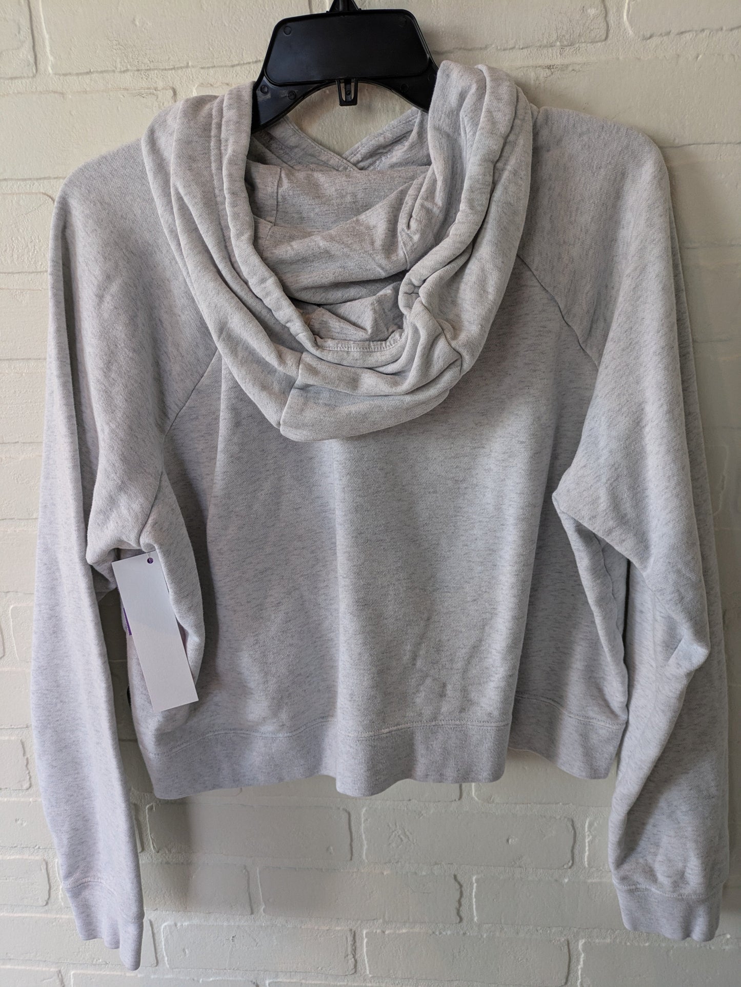 Grey Athletic Sweatshirt Hoodie Nike Apparel, Size Xl