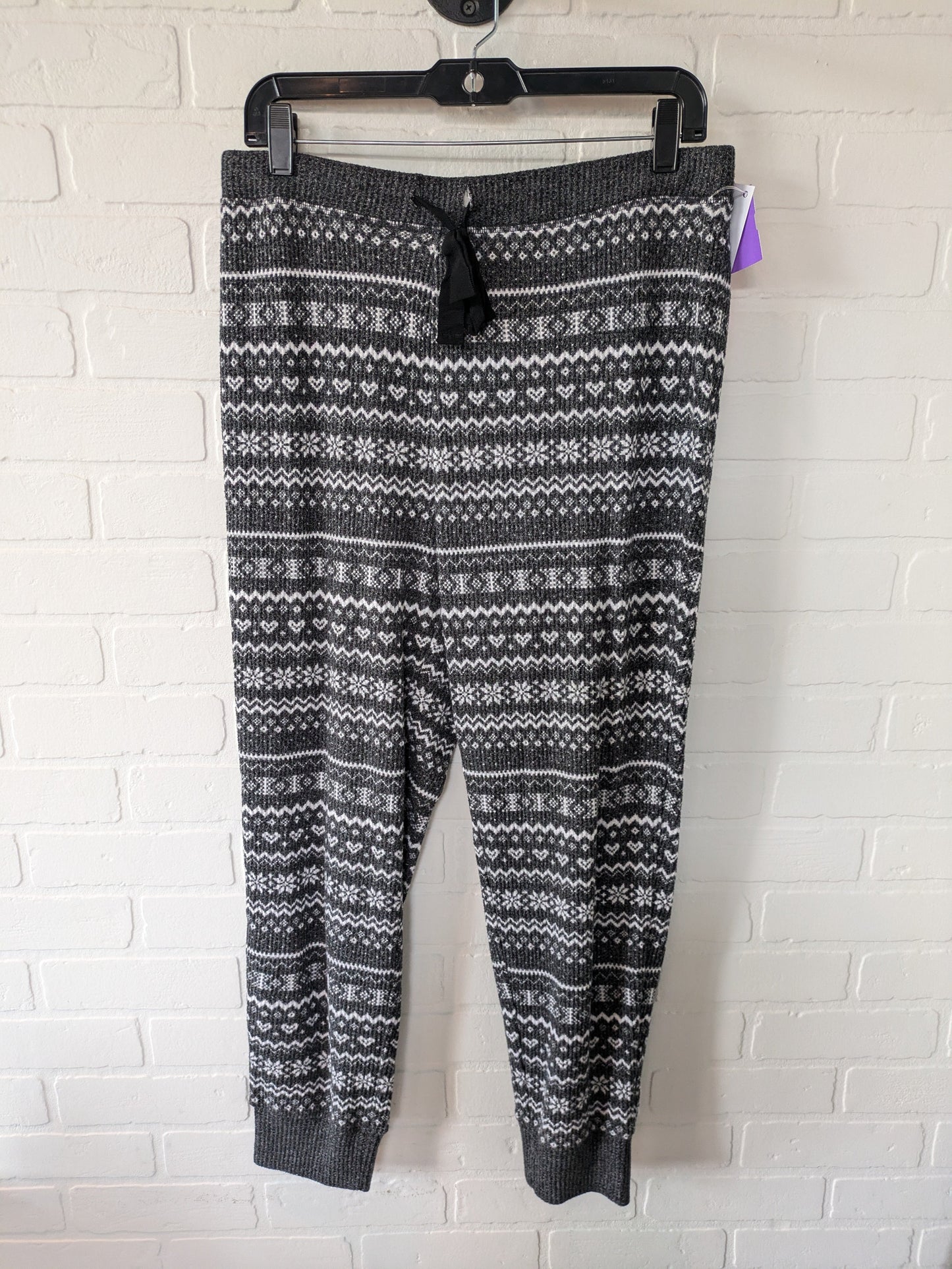 Grey & White Pajamas 2pc Loft, Size M