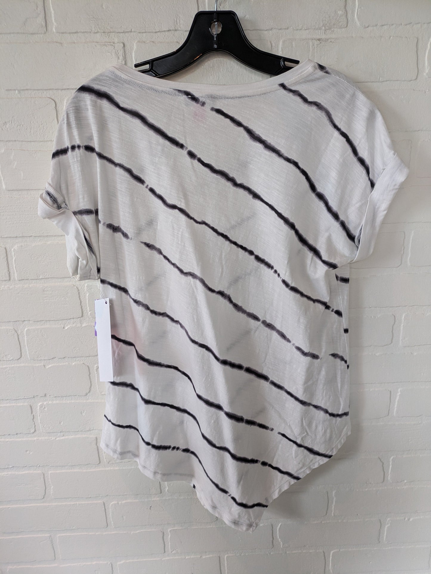 Black & White Top Short Sleeve Basic Vince Camuto, Size M