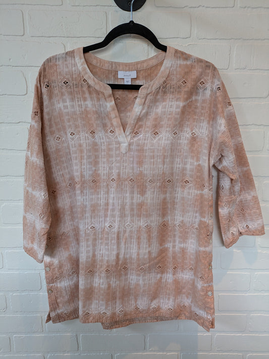 Peach Top Long Sleeve Pure Jill, Size S