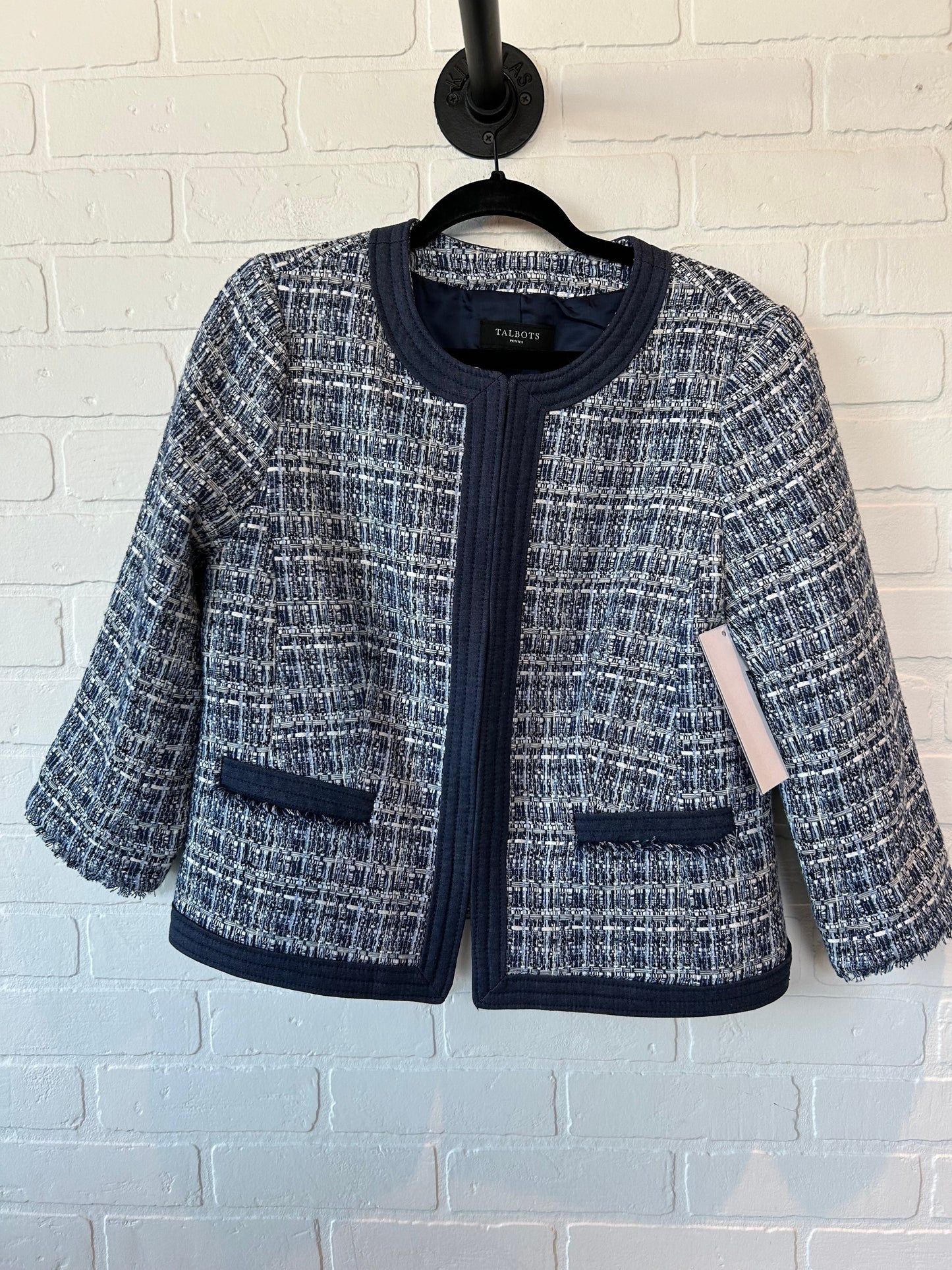 Blue & White Blazer Talbots, Size 10petite