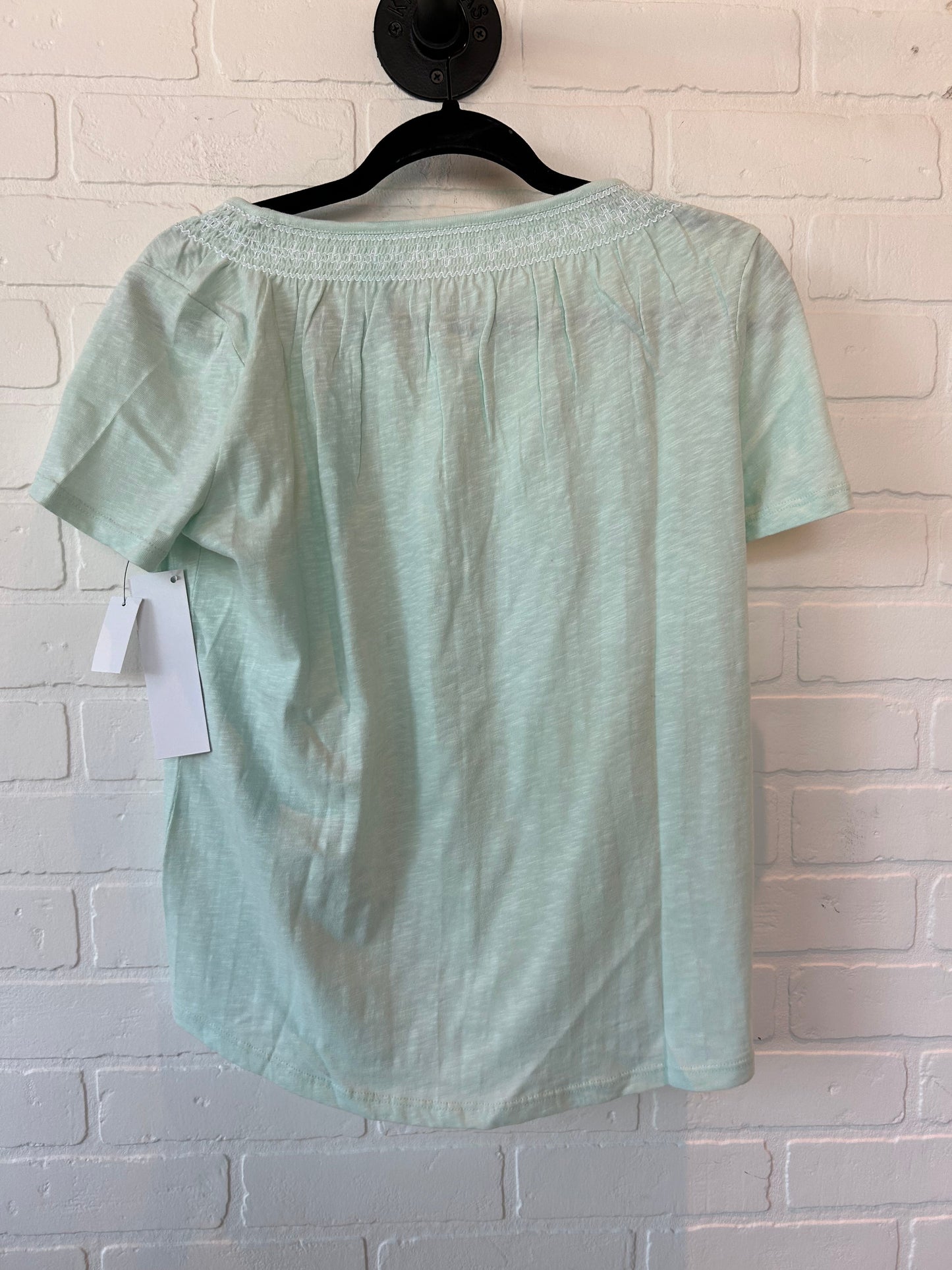 Green Top Short Sleeve Basic Talbots, Size M