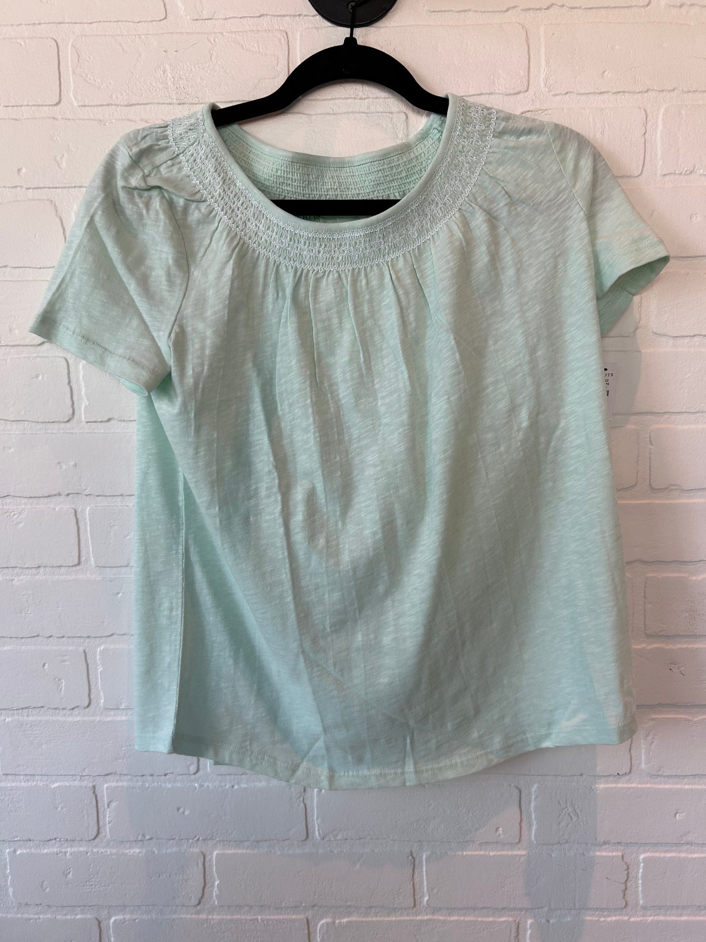 Green Top Short Sleeve Basic Talbots, Size M