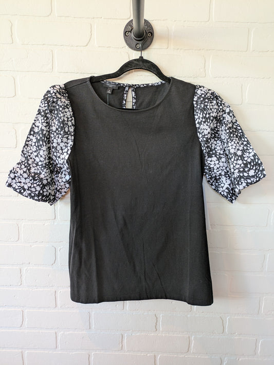 Black & White Top Short Sleeve Talbots, Size M