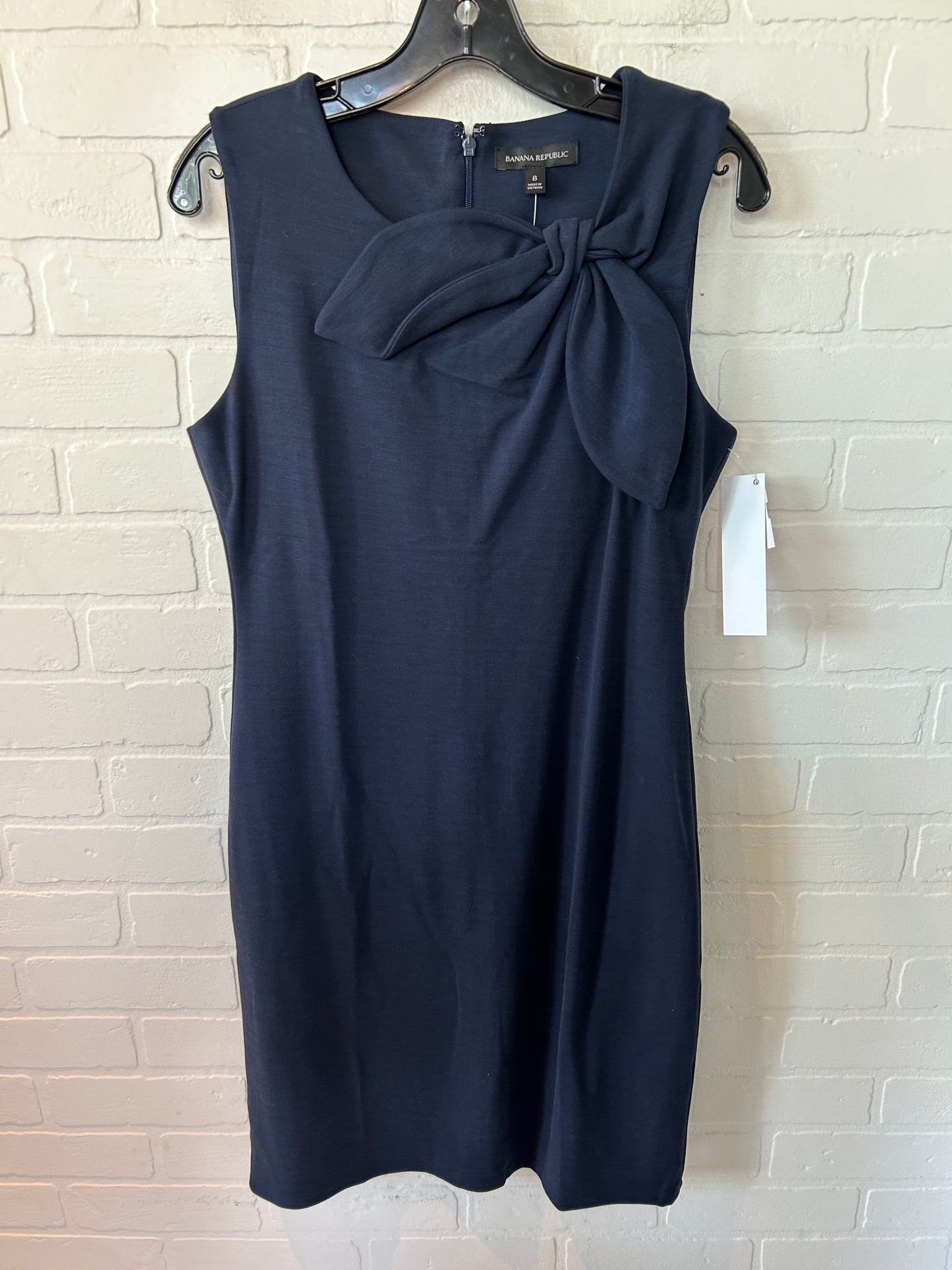 Navy Dress Casual Midi Banana Republic, Size M