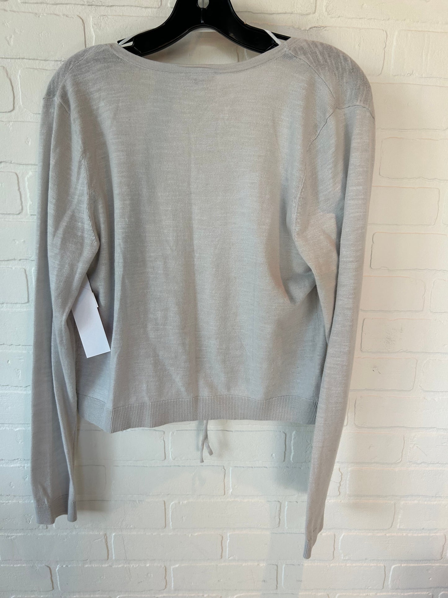 Grey Sweater Cardigan Loft, Size M