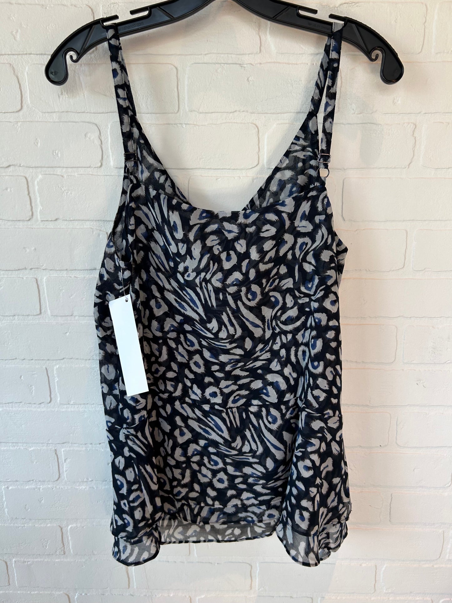 Blue & White Top Sleeveless Cabi, Size S