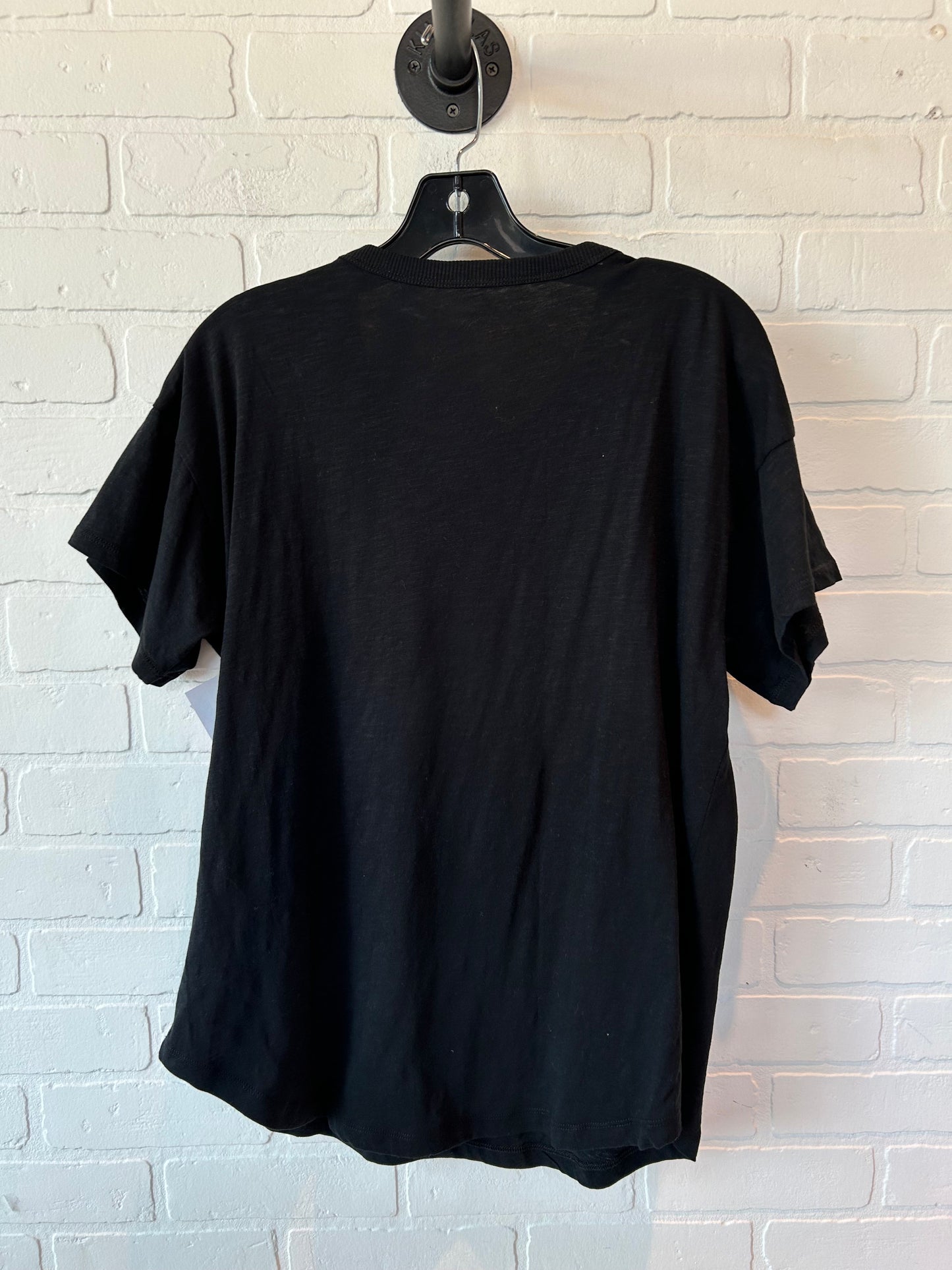 Black Top Short Sleeve Basic Madewell, Size L