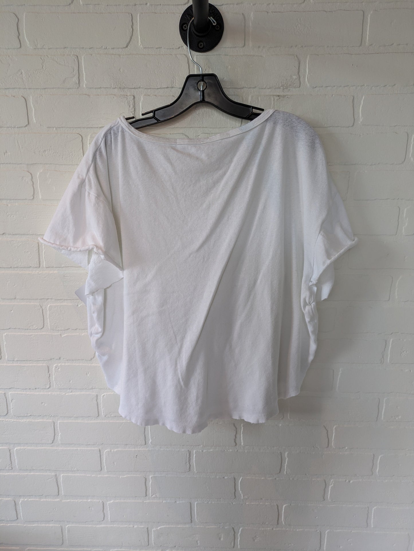 White Top Short Sleeve Free People, Size M