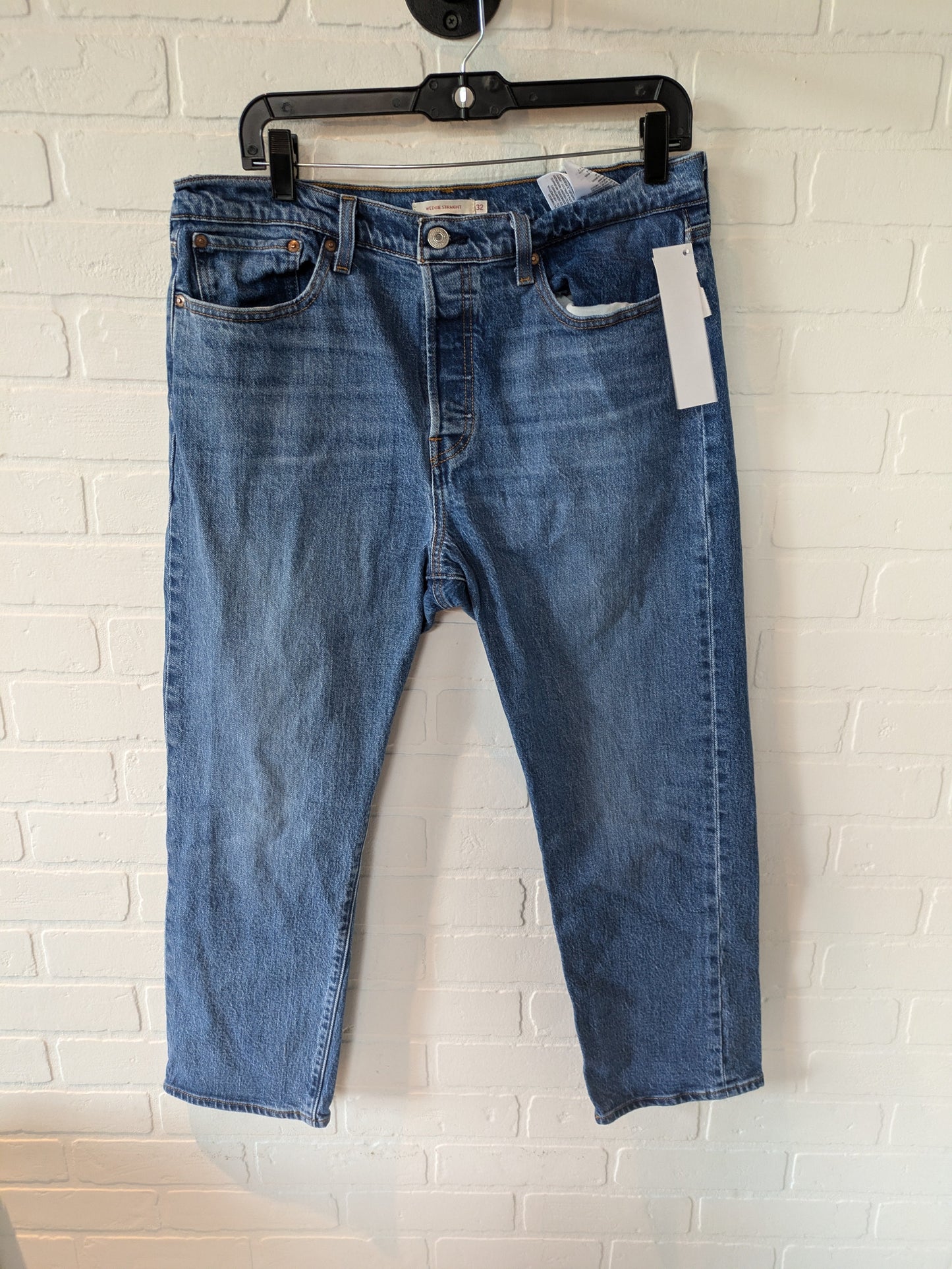 Blue Denim Jeans Straight Levis, Size 14