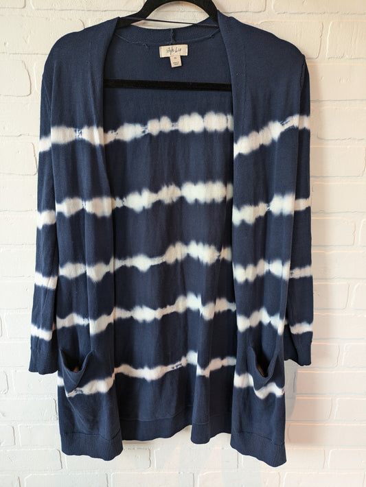 Blue & White Sweater Cardigan Style And Company, Size Xs