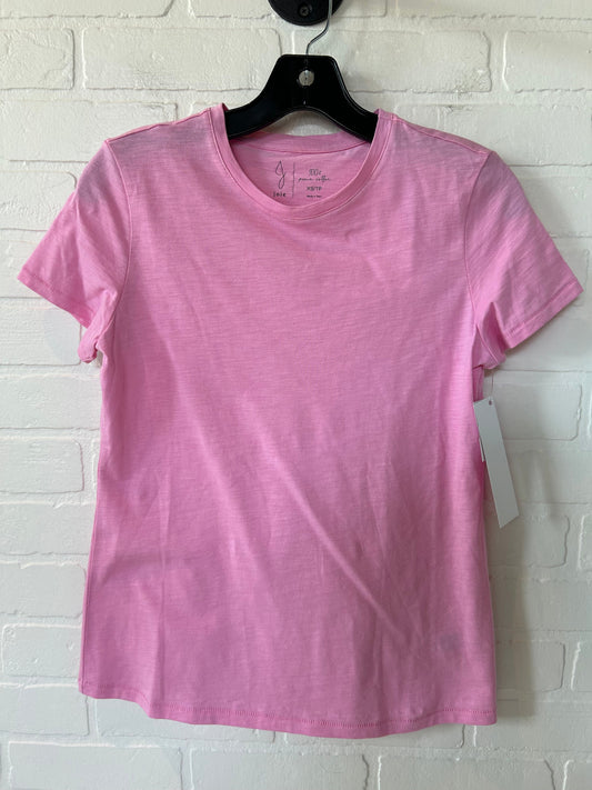 Pink Top Short Sleeve Basic Joie, Size Xs