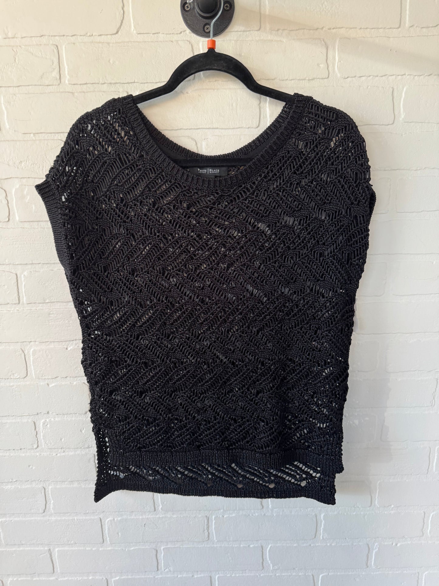 Sweater Short Sleeve By White House Black Market In Black, Size: S