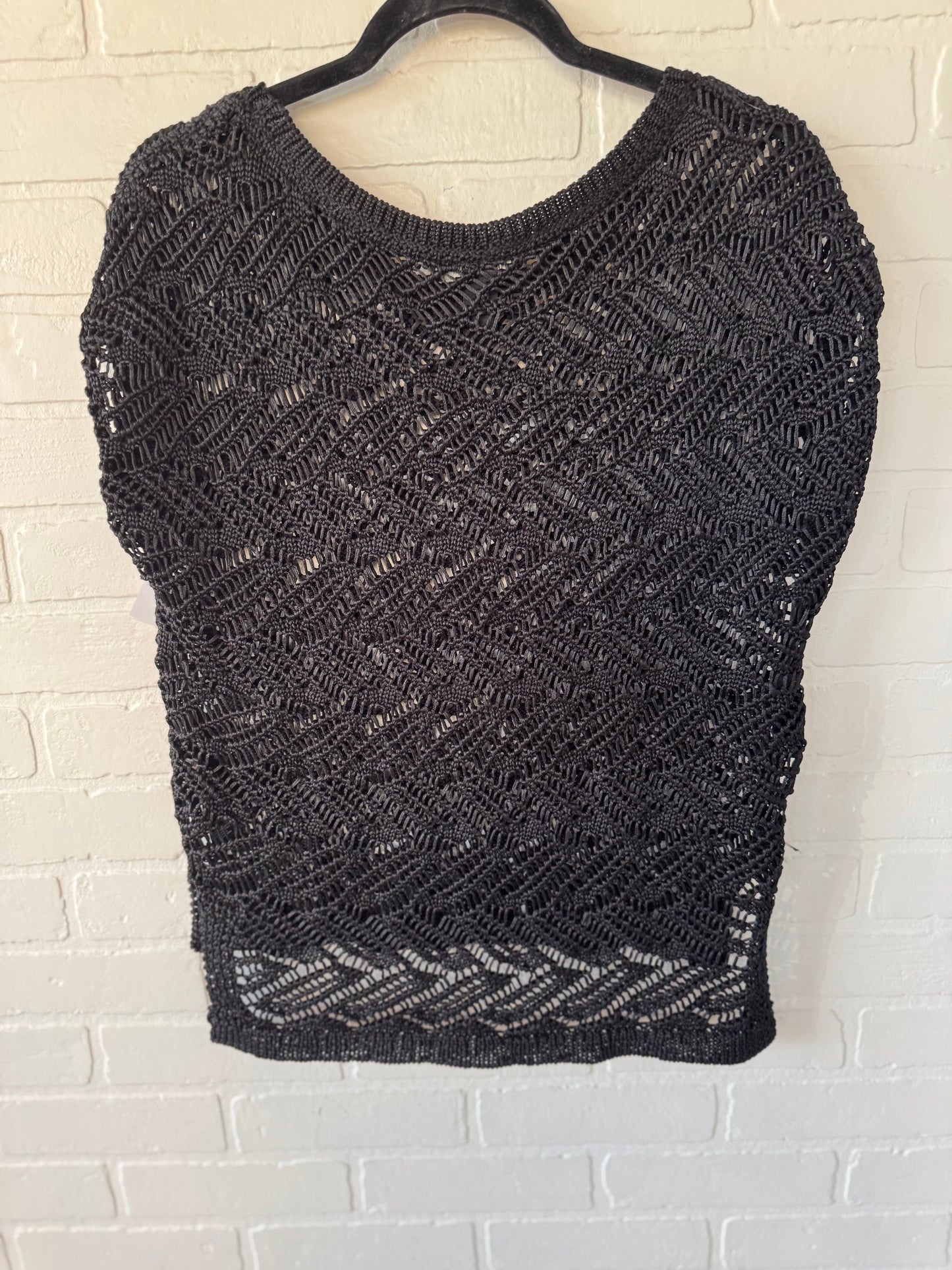 Sweater Short Sleeve By White House Black Market In Black, Size: S