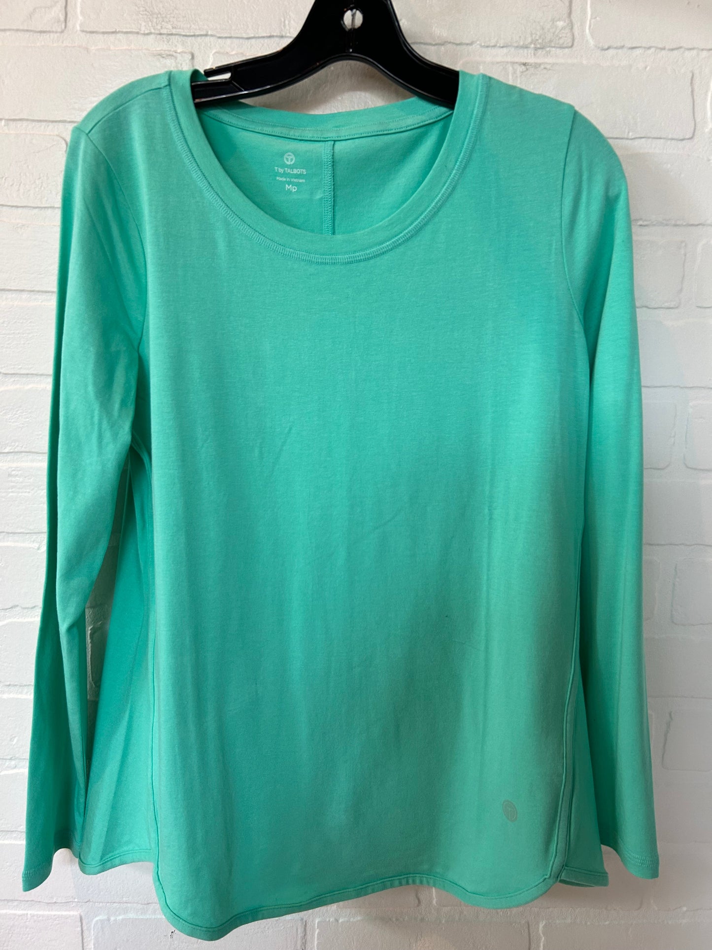 Green Top Long Sleeve Basic Talbots, Size M