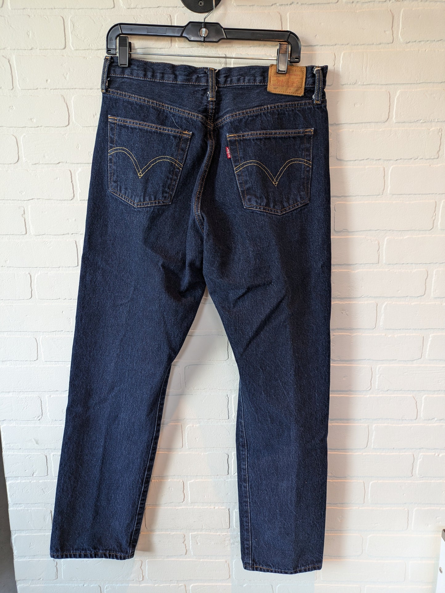 Blue Denim Jeans Straight Levis, Size 12