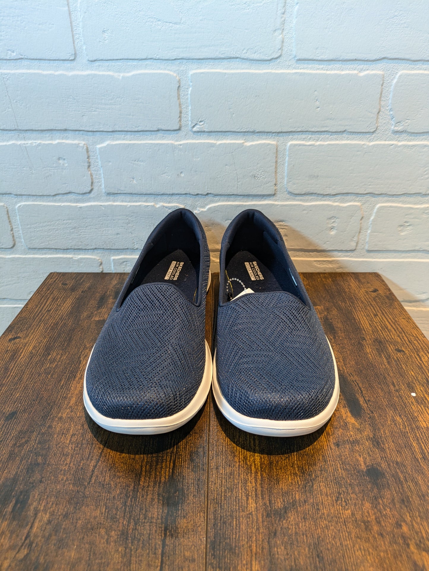 Blue Shoes Flats Skechers, Size 9