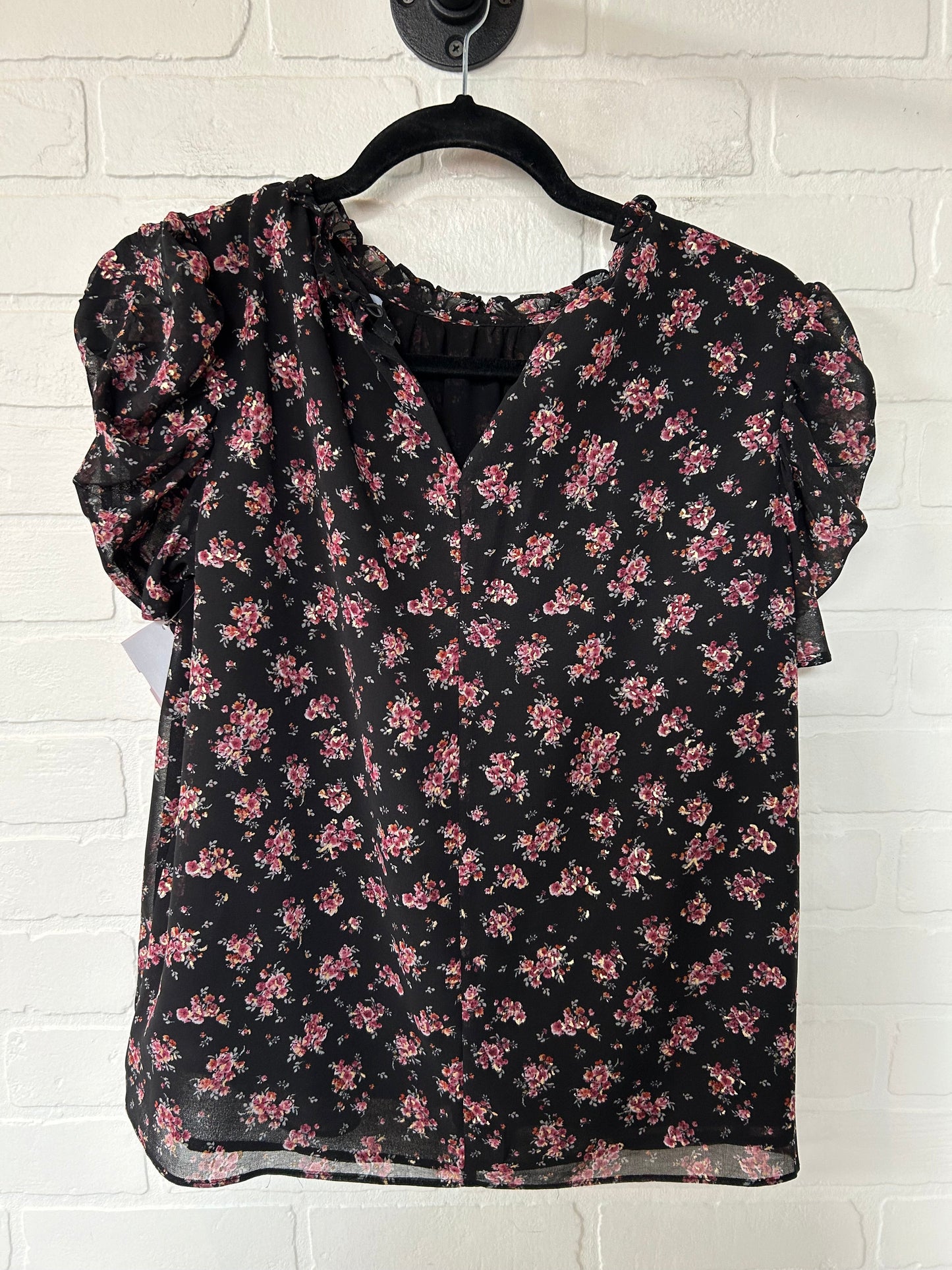 Floral Print Top Short Sleeve 1.state, Size M