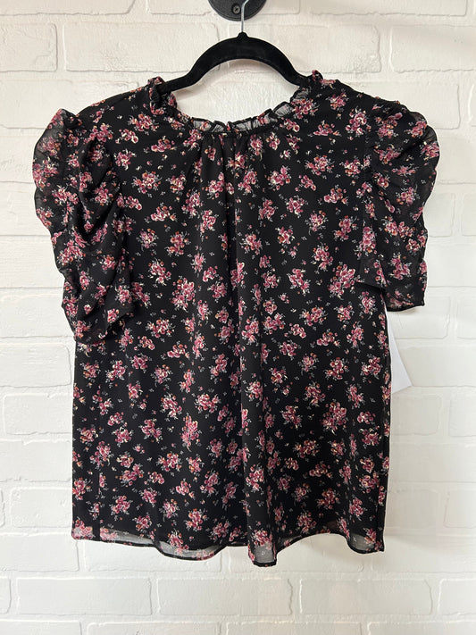 Floral Print Top Short Sleeve 1.state, Size M