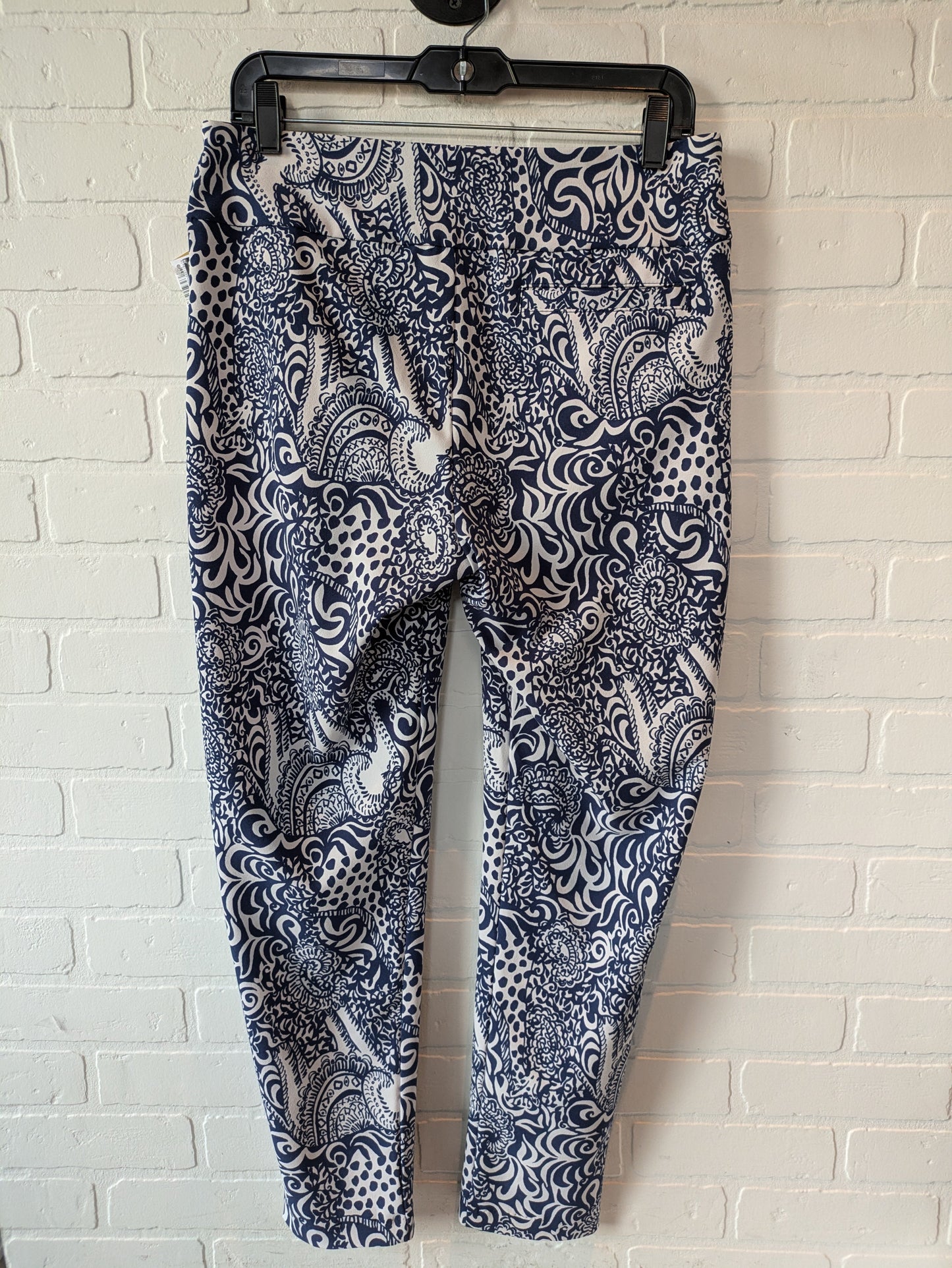 Blue & White Pants Designer Lilly Pulitzer, Size 10