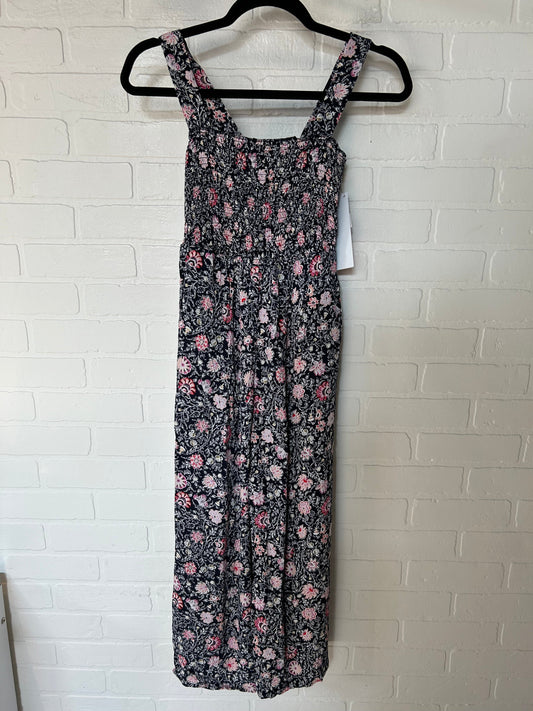 Black & Pink Jumpsuit Loft, Size Xs