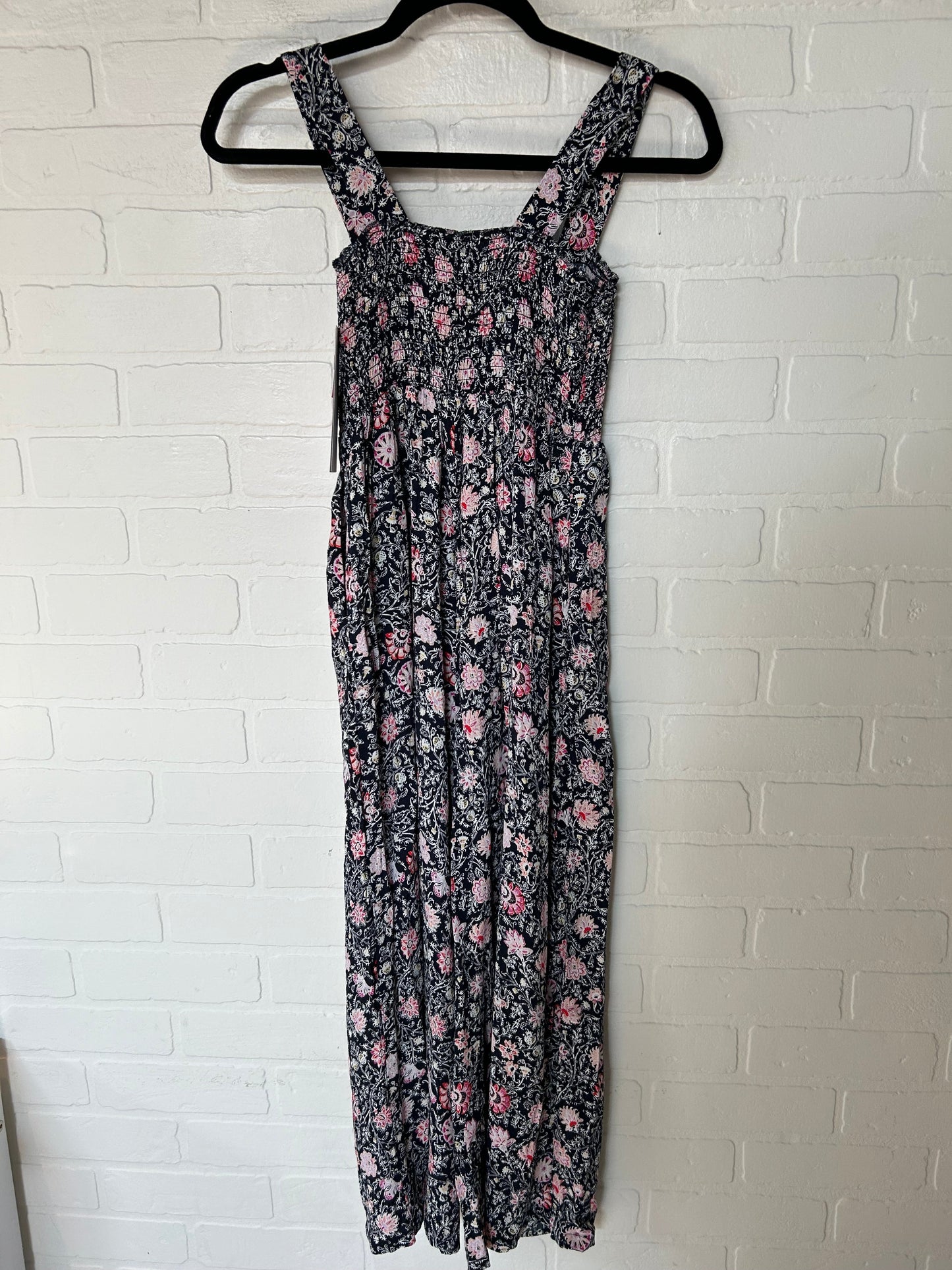 Black & Pink Jumpsuit Loft, Size Xs