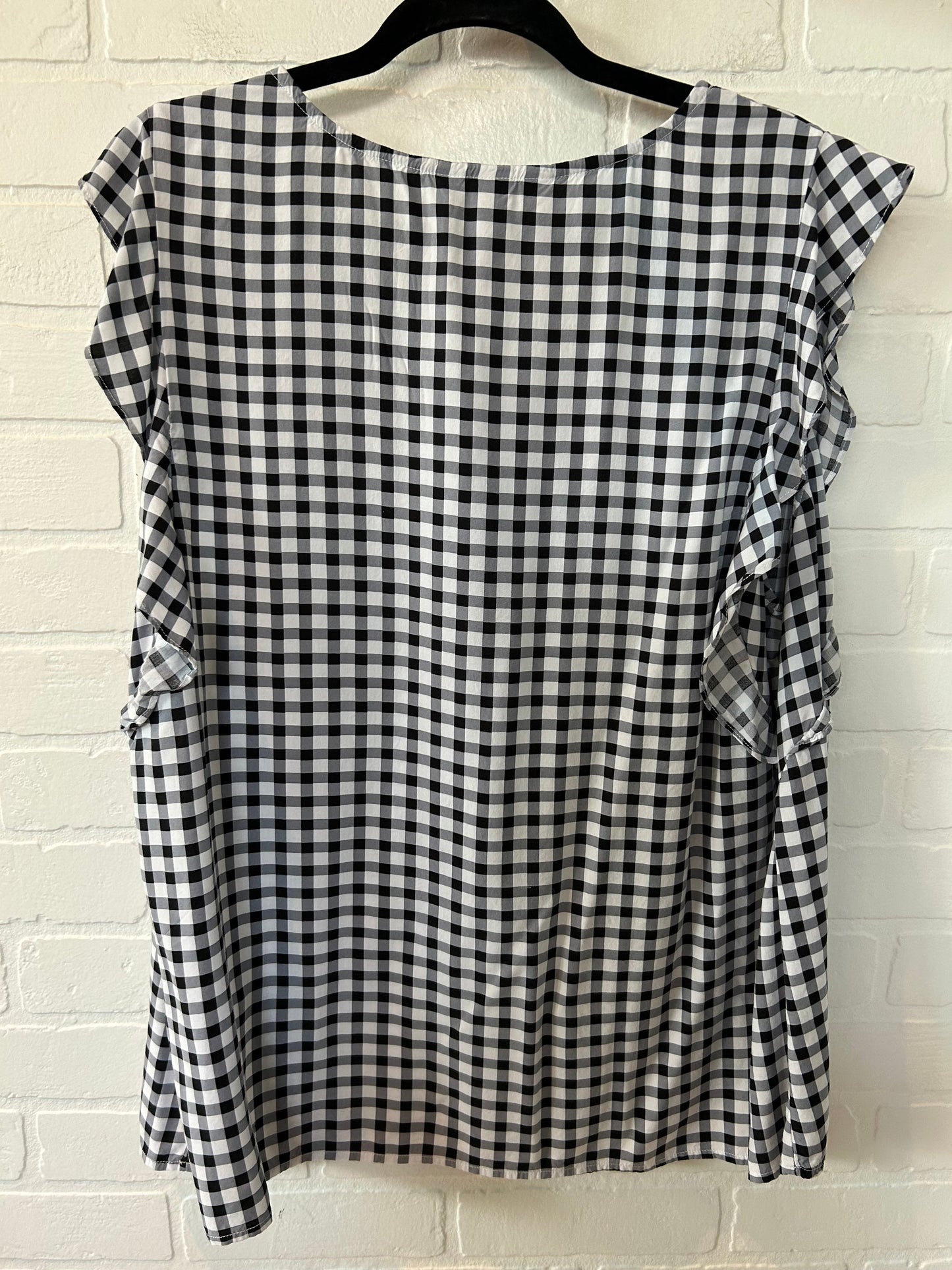 Black & White Top Sleeveless Cj Banks, Size 2x