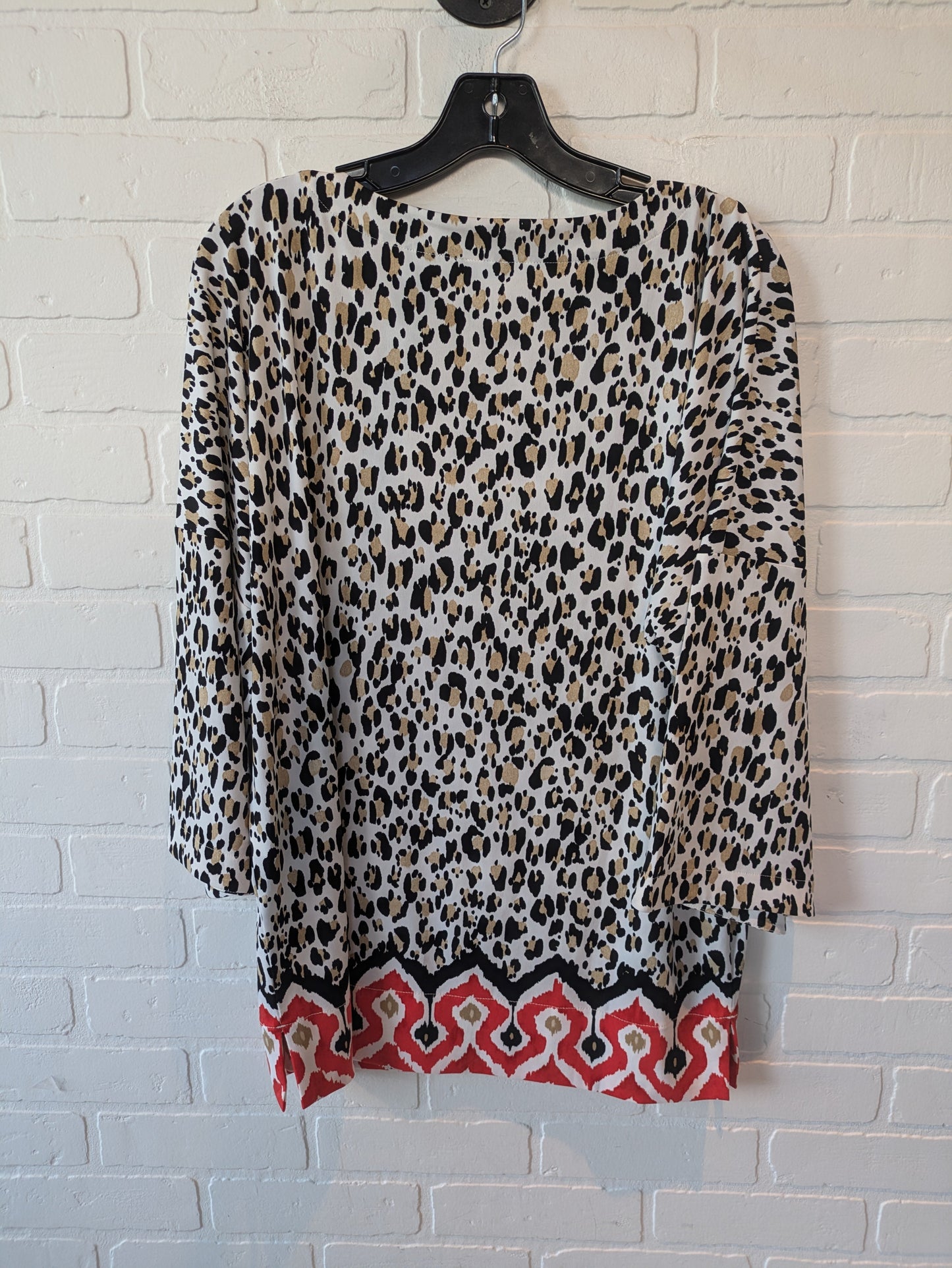 Black & White Top Long Sleeve Chicos, Size M
