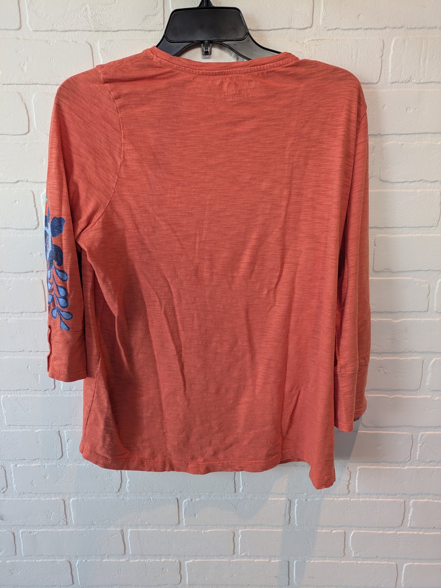 Orange Top 3/4 Sleeve Chicos, Size M