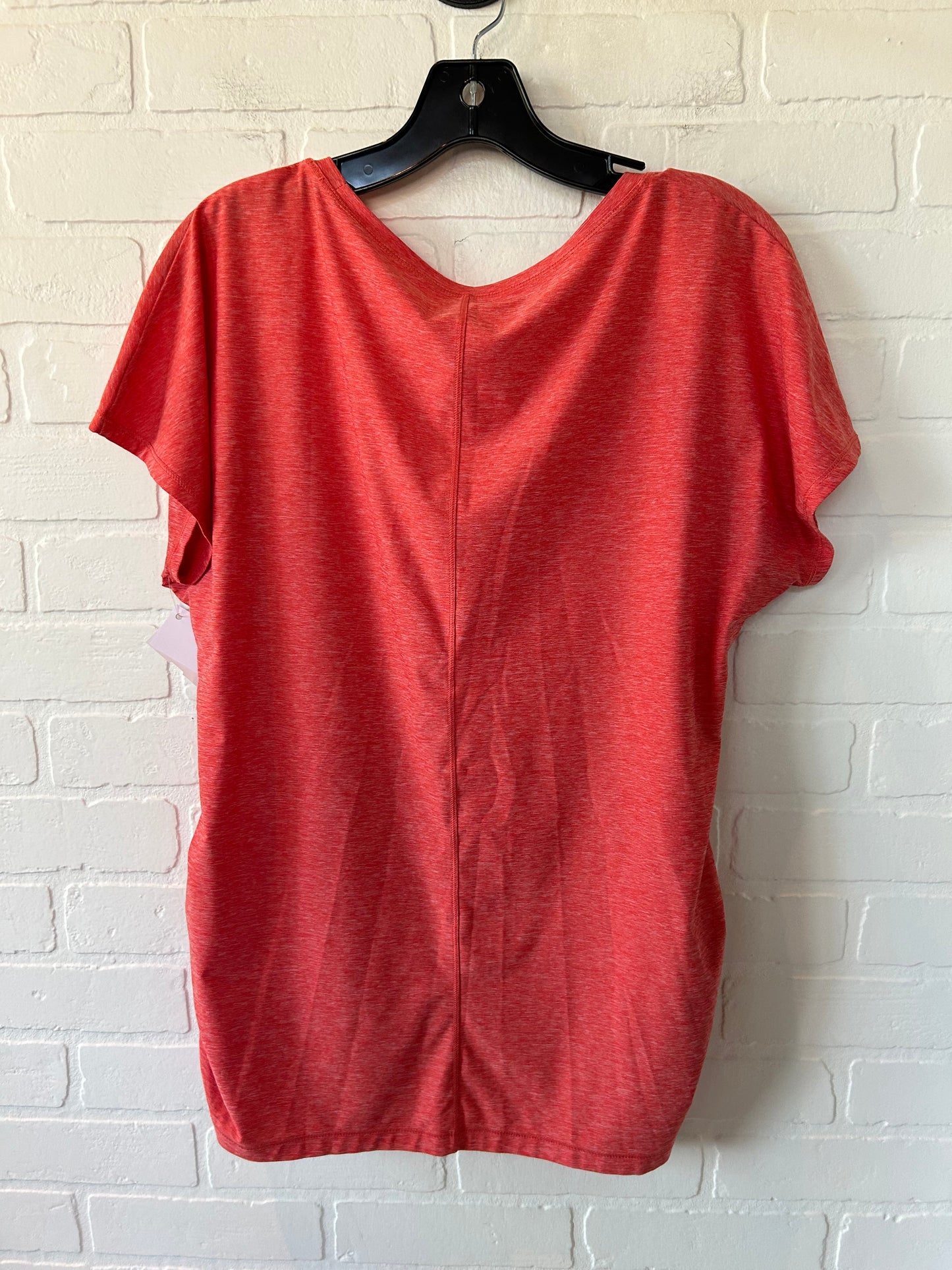 Orange Athletic Top Short Sleeve Eddie Bauer, Size L