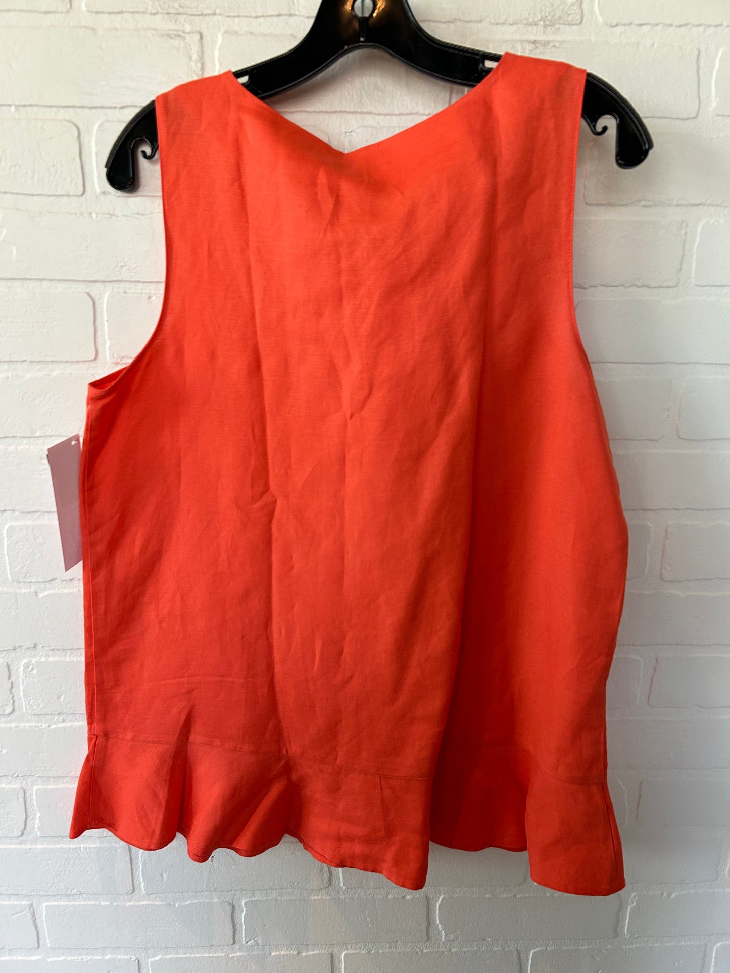 Orange Top Sleeveless Ann Taylor, Size M