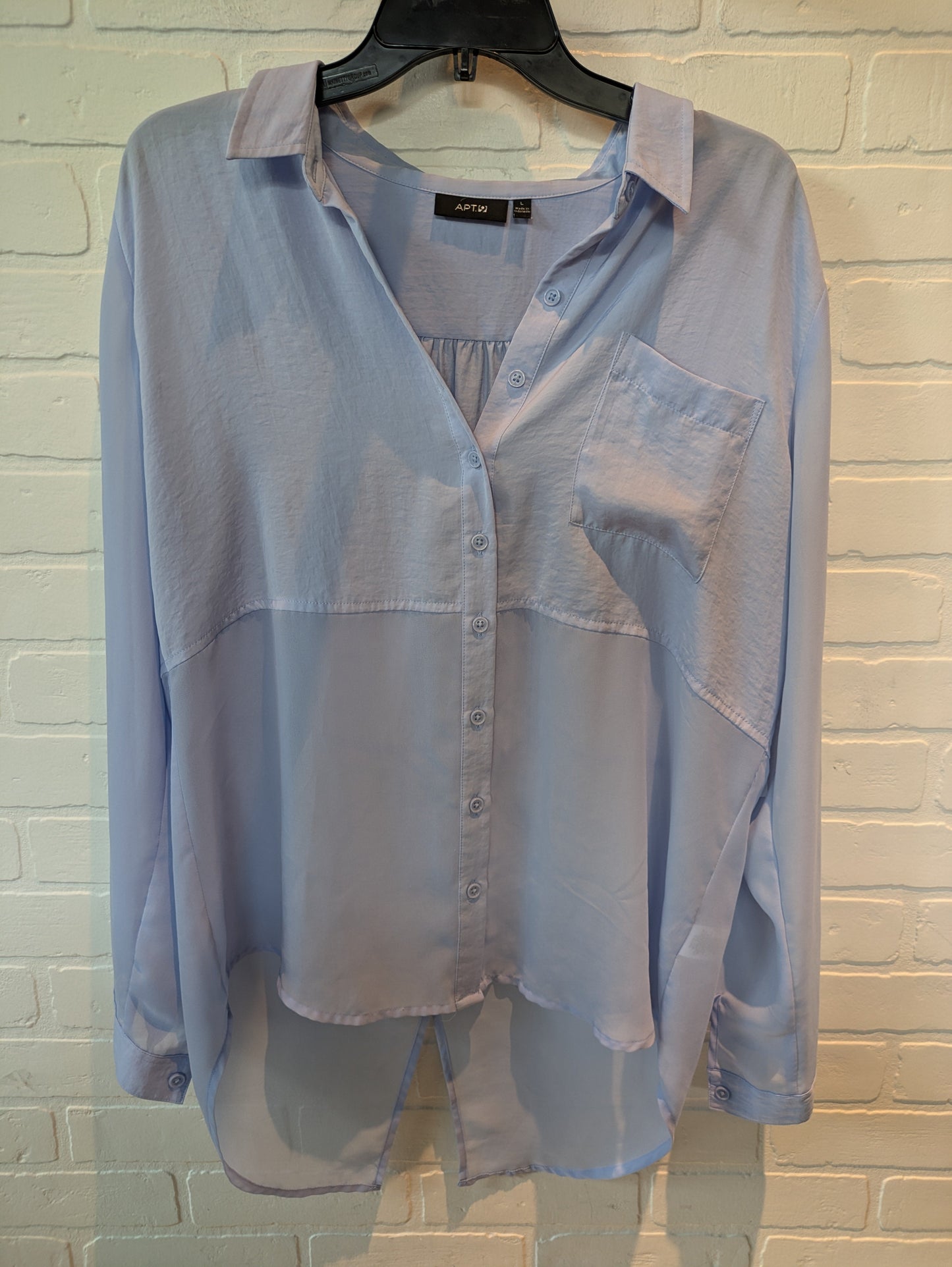 Blue Top Long Sleeve Apt 9, Size L