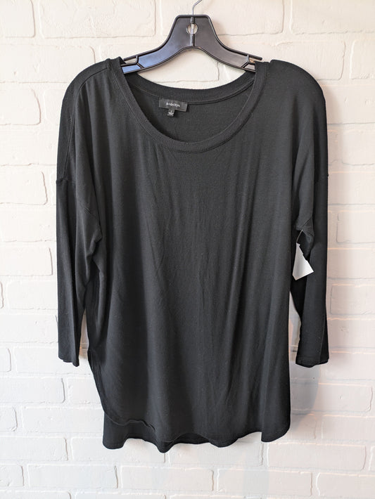 Top 3/4 Sleeve Basic By Babaton In Black, Size: S