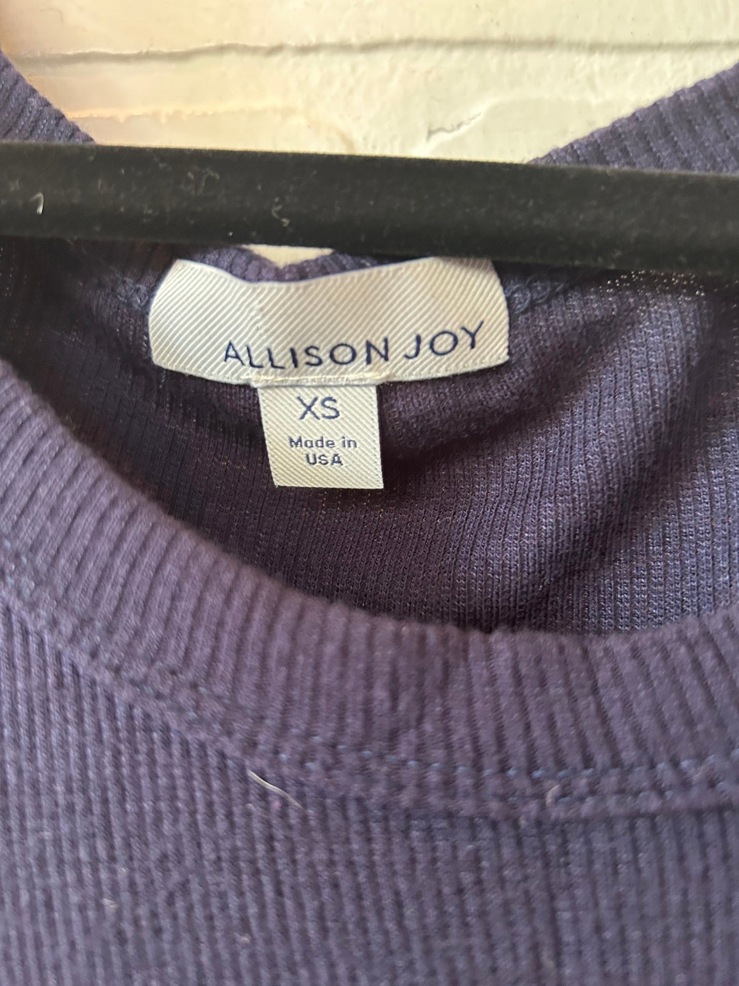 Top Short Sleeve By Allison Joy In Navy, Size: Xs