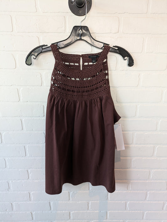 Top Sleeveless By Ann Taylor In Brown, Size: S