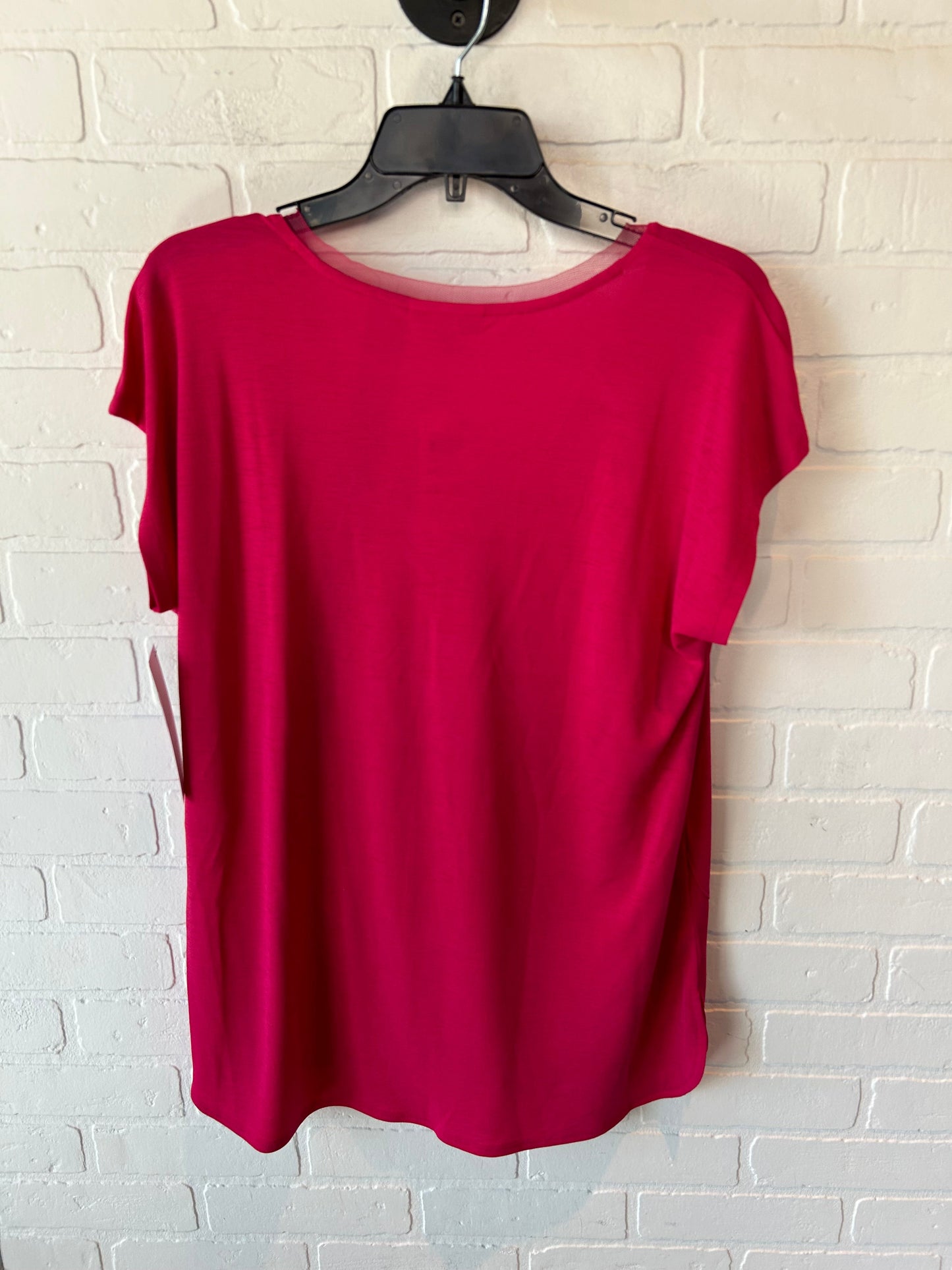 Top Short Sleeve By Bar Iii In Pink, Size: M