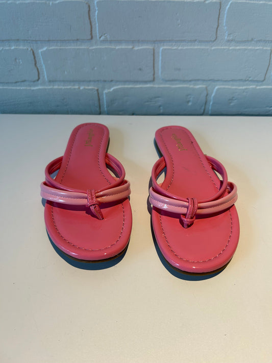 Sandals Flip Flops By J Mclaughlin In Pink, Size: 9.5