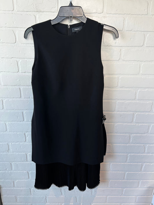 Dress Party Midi By Theory In Black, Size: Xs