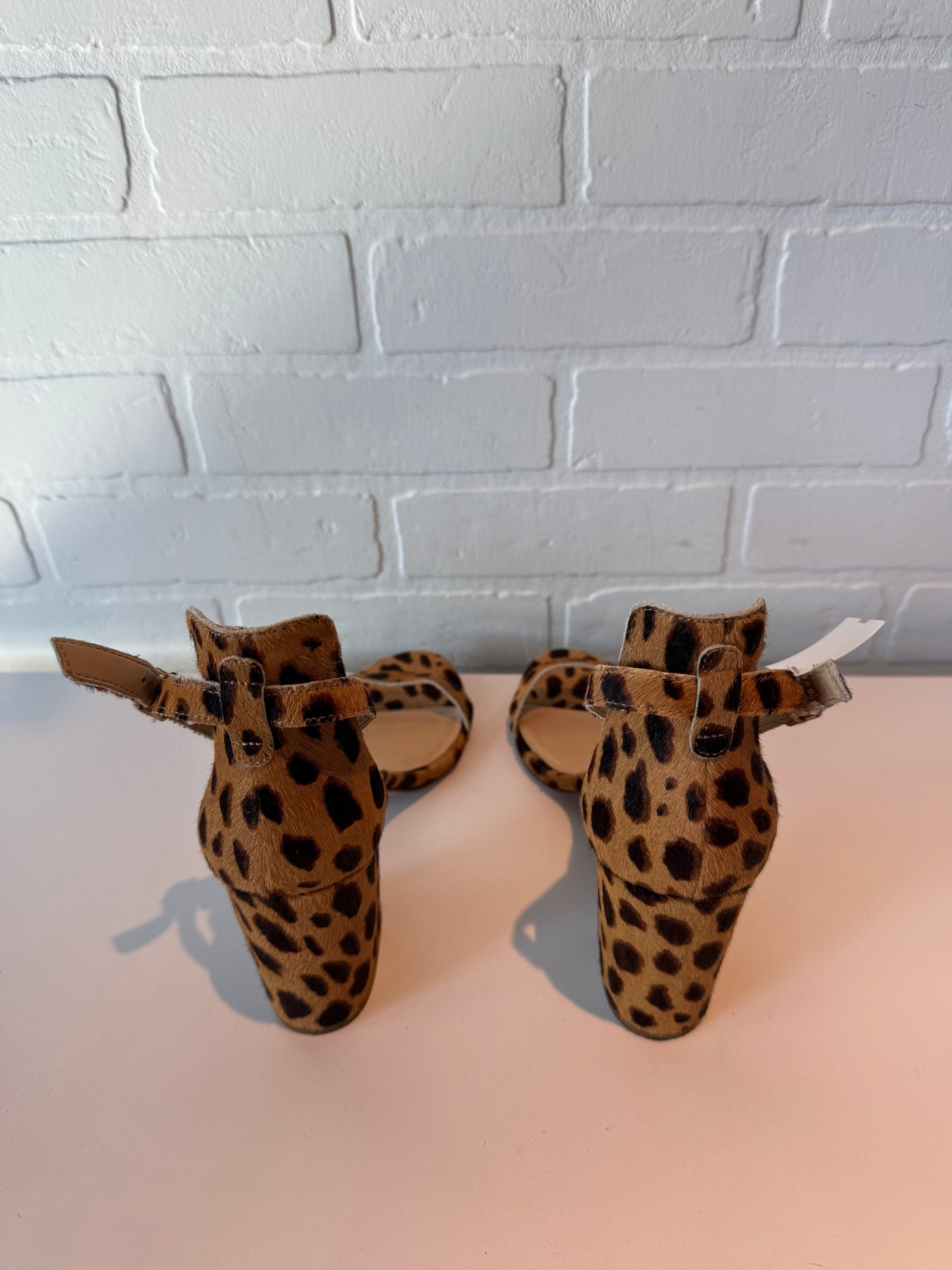 Sandals Heels Block By Vince Camuto In Animal Print, Size: 10