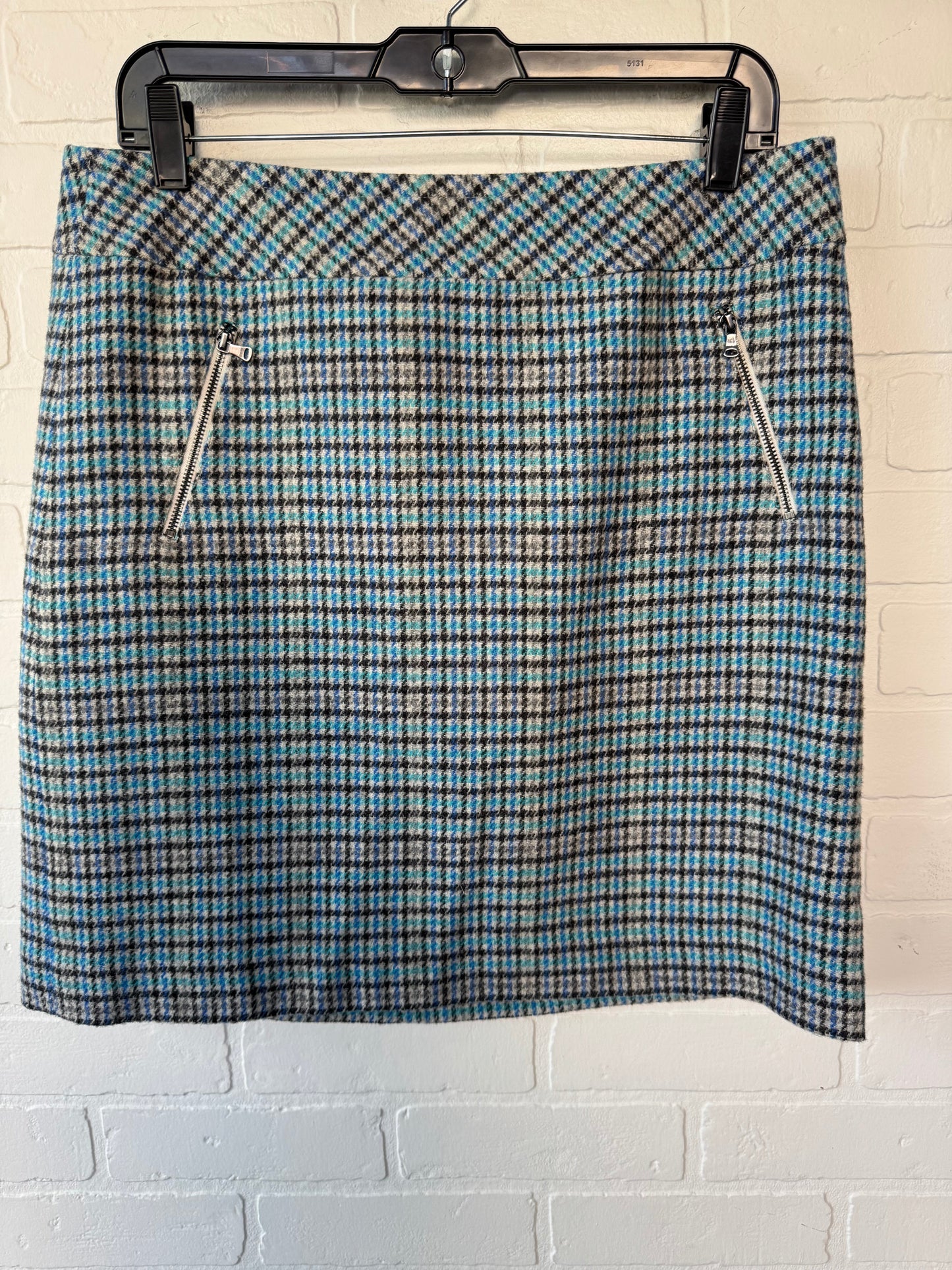 Skirt Mini & Short By Talbots In Blue & White, Size: 10