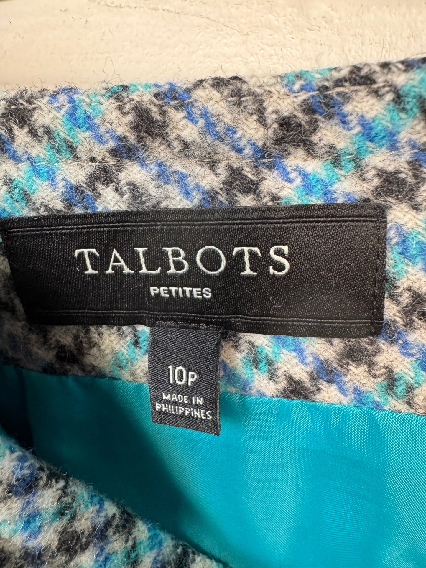 Skirt Mini & Short By Talbots In Blue & White, Size: 10